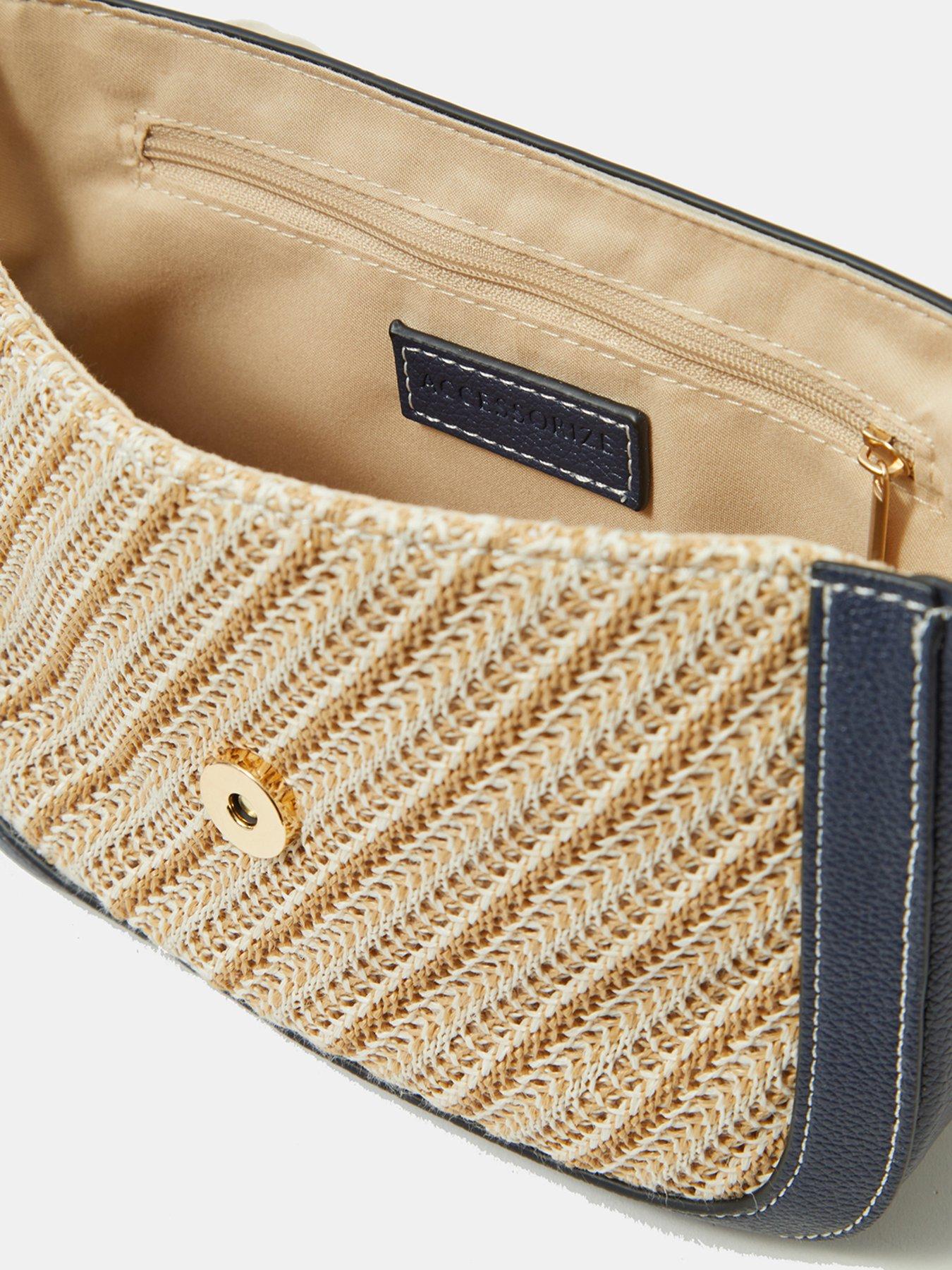 image of accessorize-woven-crossbody-bag