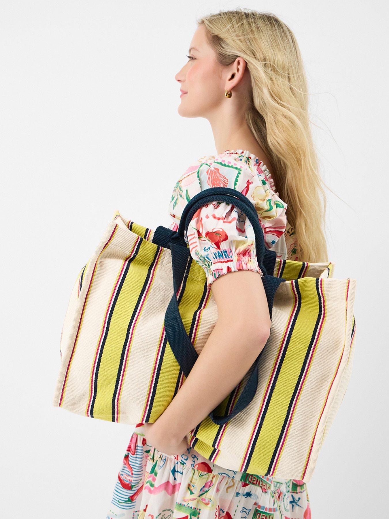 Image 2 of 5 of Accessorize Stripe Beach Tote Bag