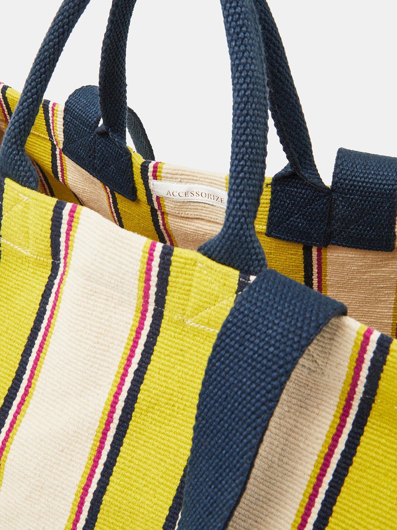 Image 4 of 5 of Accessorize Stripe Beach Tote Bag