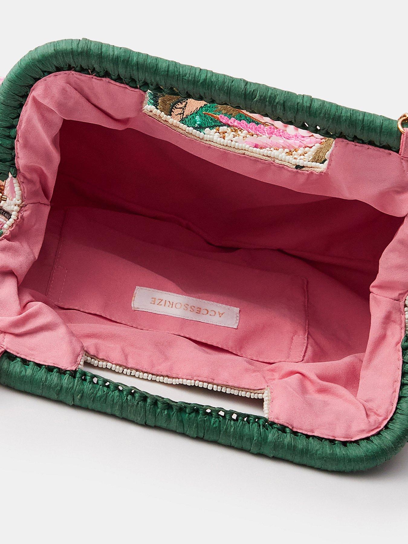 Image 4 of 5 of Accessorize Tropical Embellished Crossbody Bag