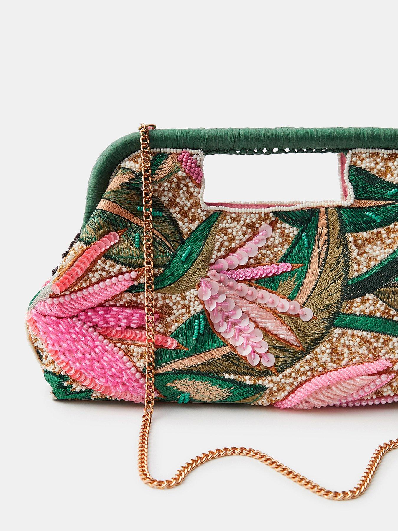 Image 5 of 5 of Accessorize Tropical Embellished Crossbody Bag