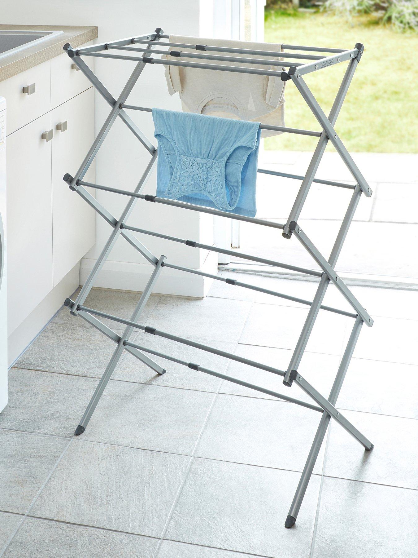  image of black-decker-bd-extendable-compact-airer-grey