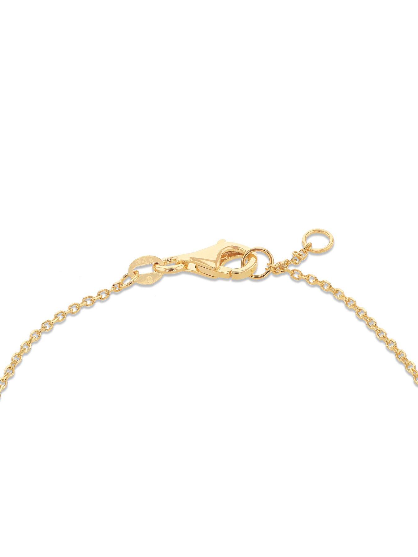 Image 3 of 4 of The Love Collection 9ct Yellow Gold 7.5mm X 5mm Set Twist Bracelet 18cm/7'-19cm/7.5' '