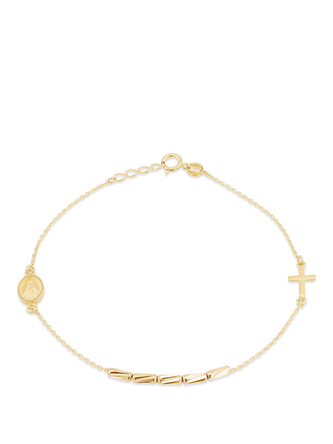 Image 1 of 5 of The Love Collection 9ct Yellow Gold Rosary Bracelet