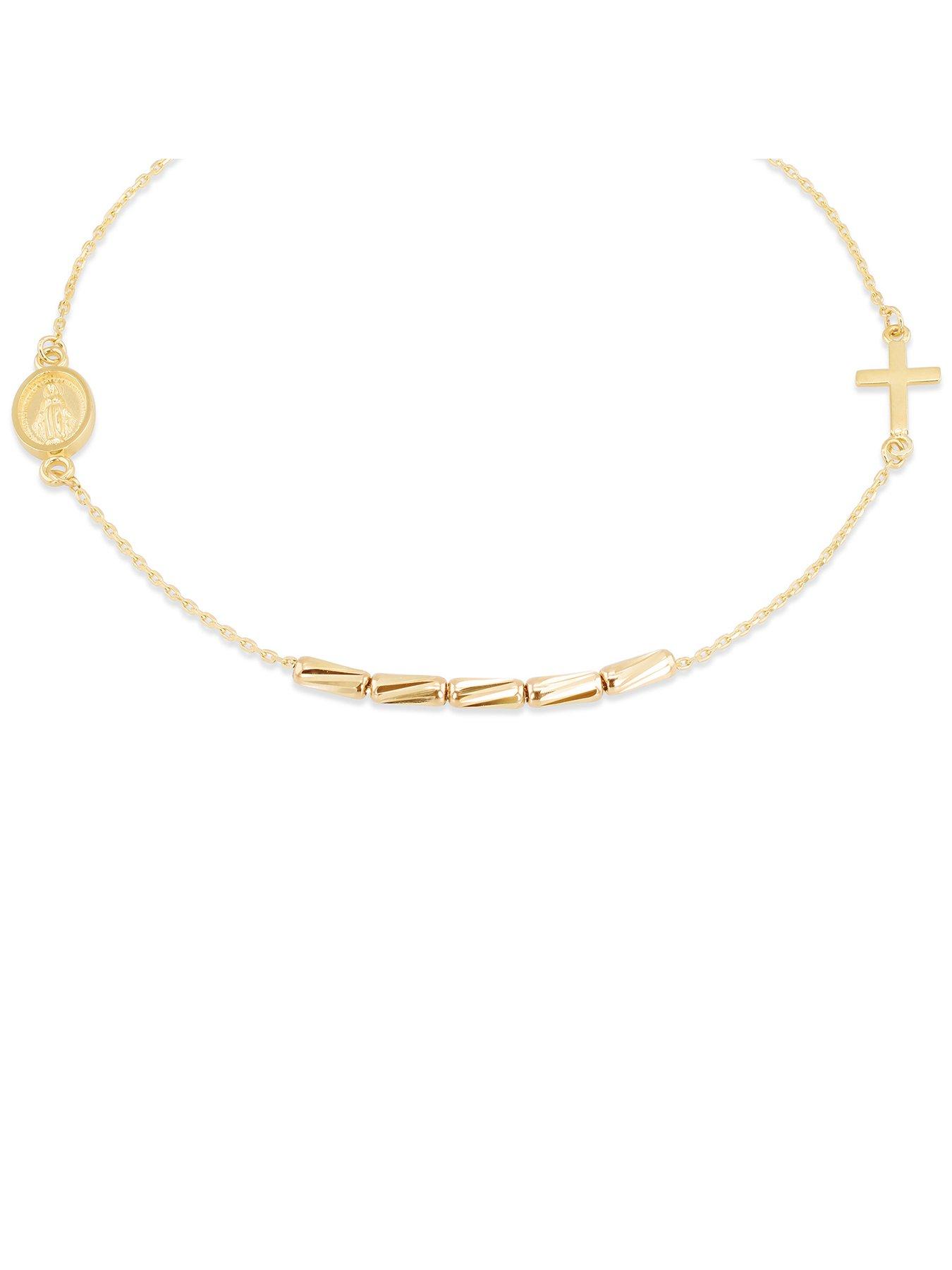 Image 2 of 5 of The Love Collection 9ct Yellow Gold Rosary Bracelet