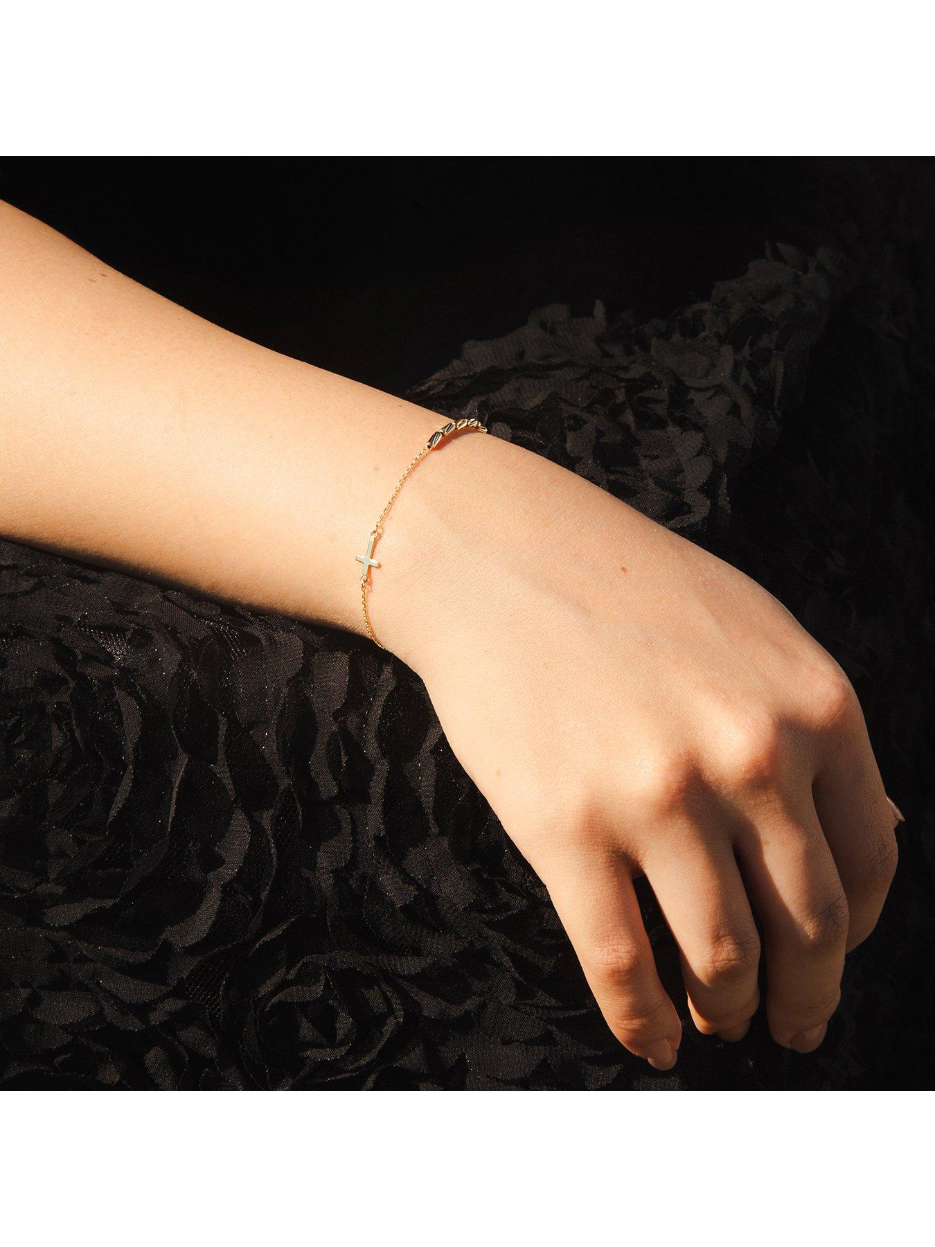 Image 4 of 5 of The Love Collection 9ct Yellow Gold Rosary Bracelet