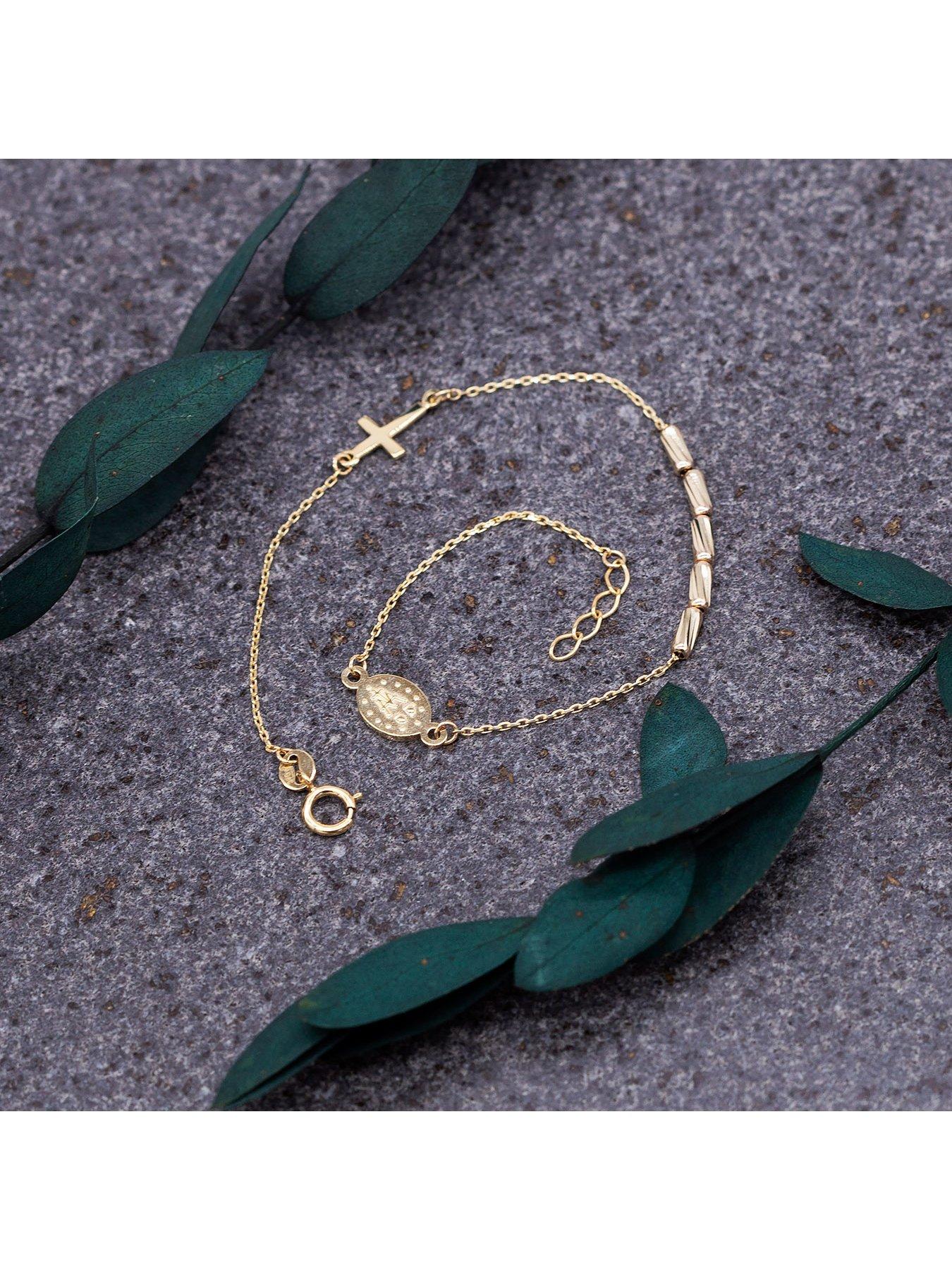 Image 5 of 5 of The Love Collection 9ct Yellow Gold Rosary Bracelet
