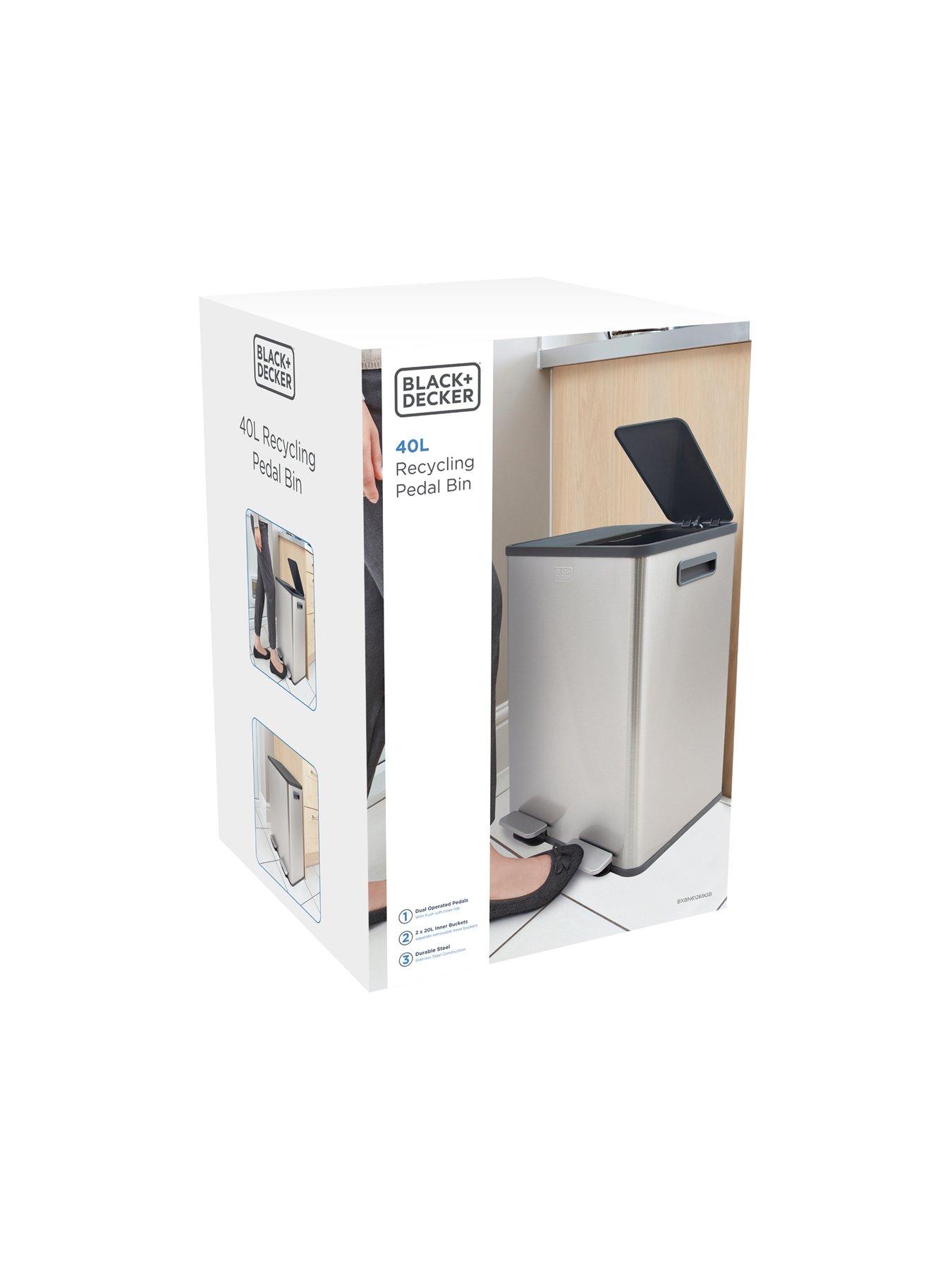  image of black-decker-bd-slim-line-40l-recycle-bin