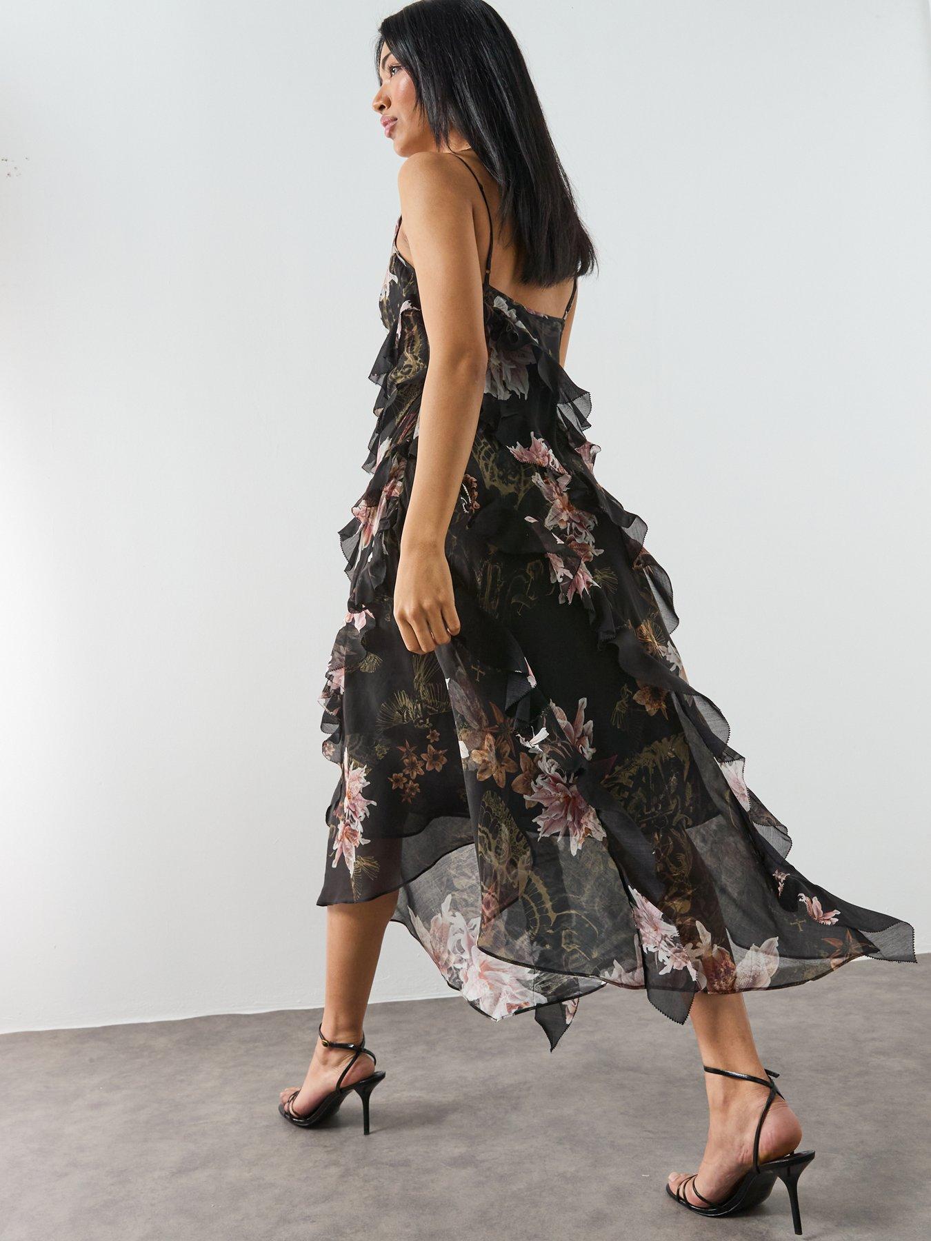 Image 2 of 6 of AllSaints Ruth Dress - Black