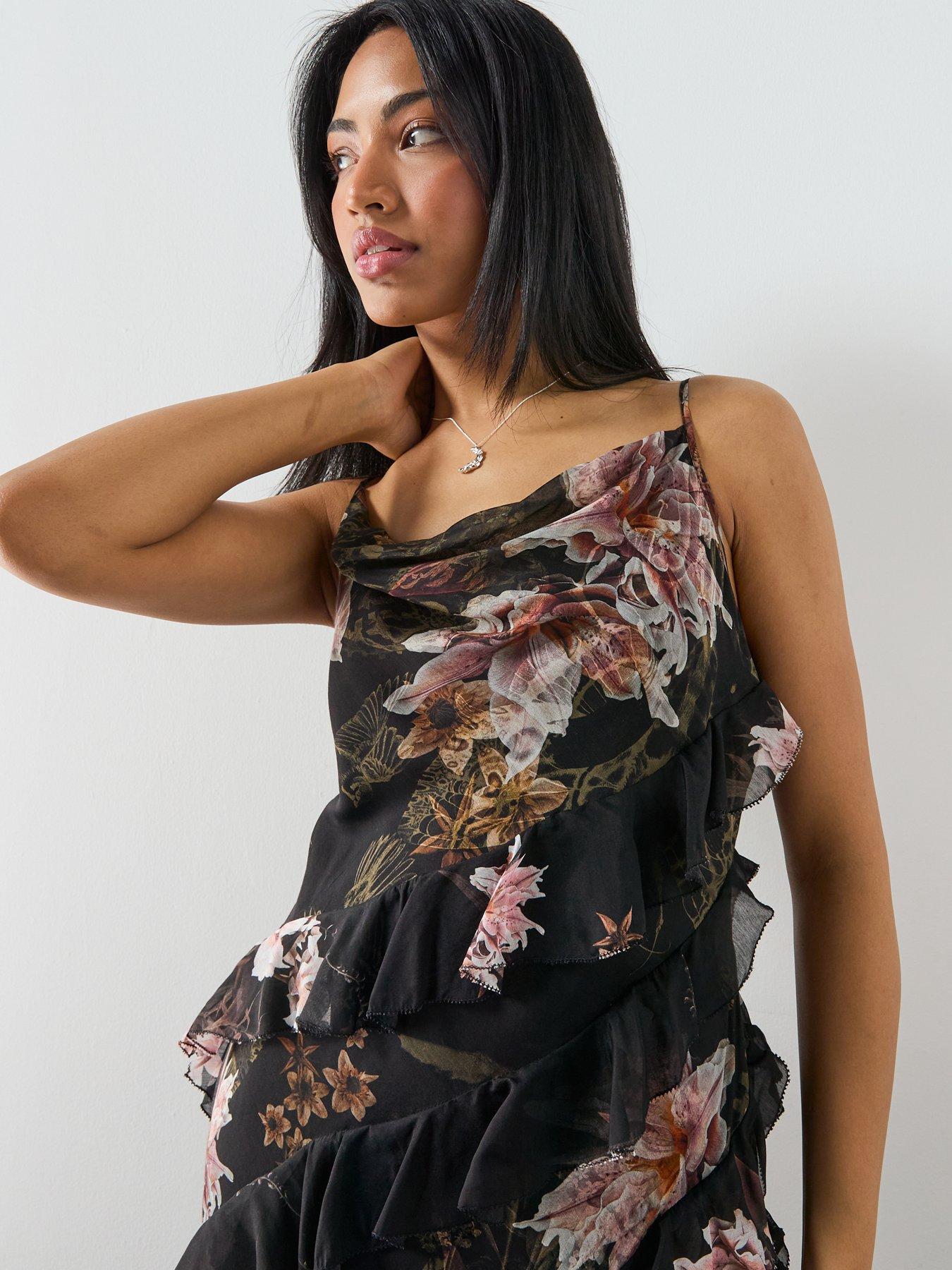 Image 5 of 6 of AllSaints Ruth Dress - Black