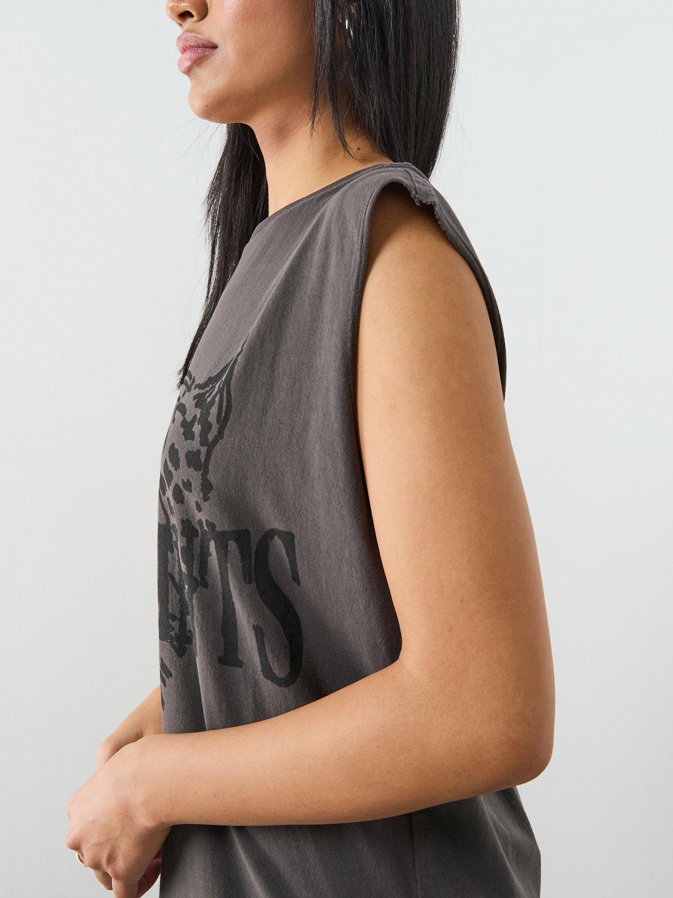 Image 5 of 6 of AllSaints Wild Brooke Dress - Grey