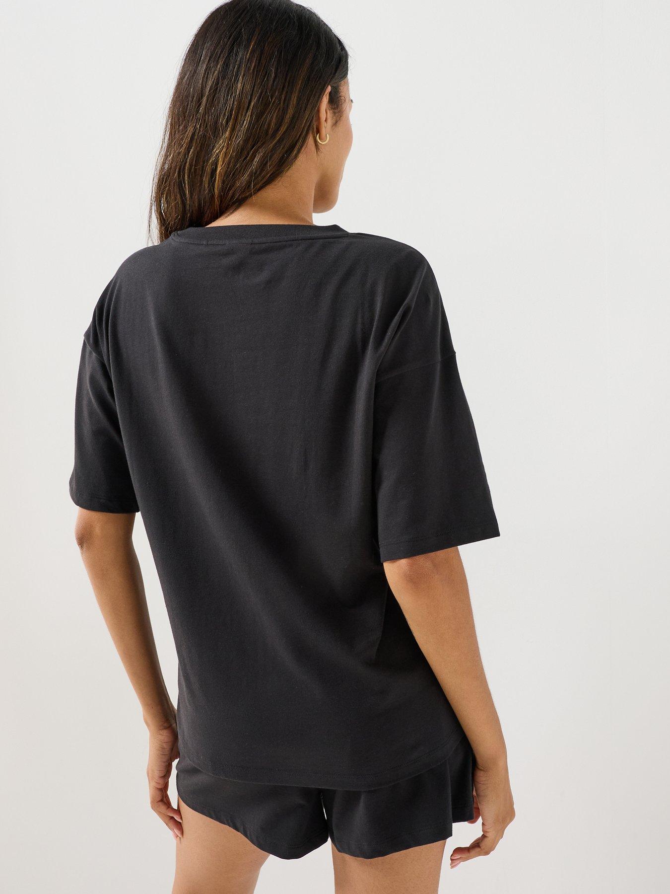 Image 2 of 5 of HUGO Nite Shorts Pyjama Set - Black