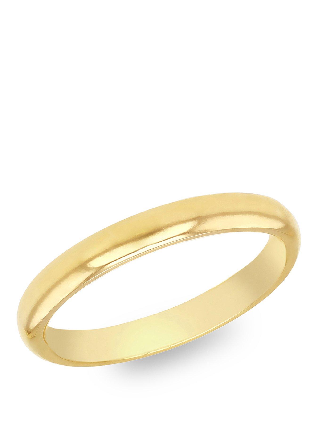 the-love-collection-9ct-yellow-gold-3mm-comfort-fit-plain-wedding-band-ring