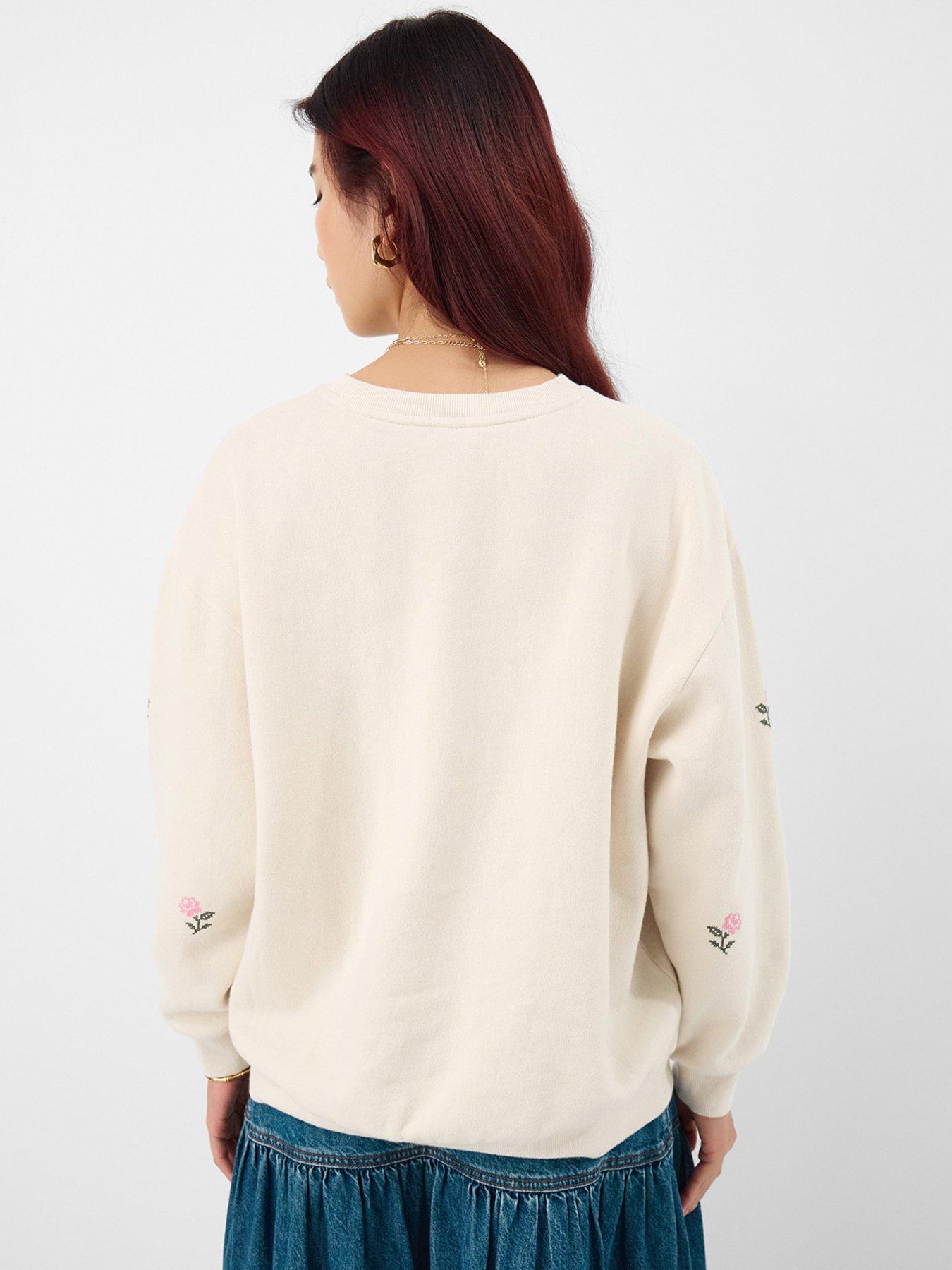 stillFront image of accessorize-floral-embroidered-jumper