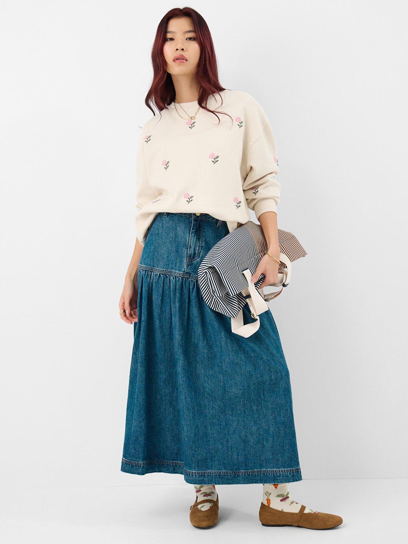  image of accessorize-floral-embroidered-jumper