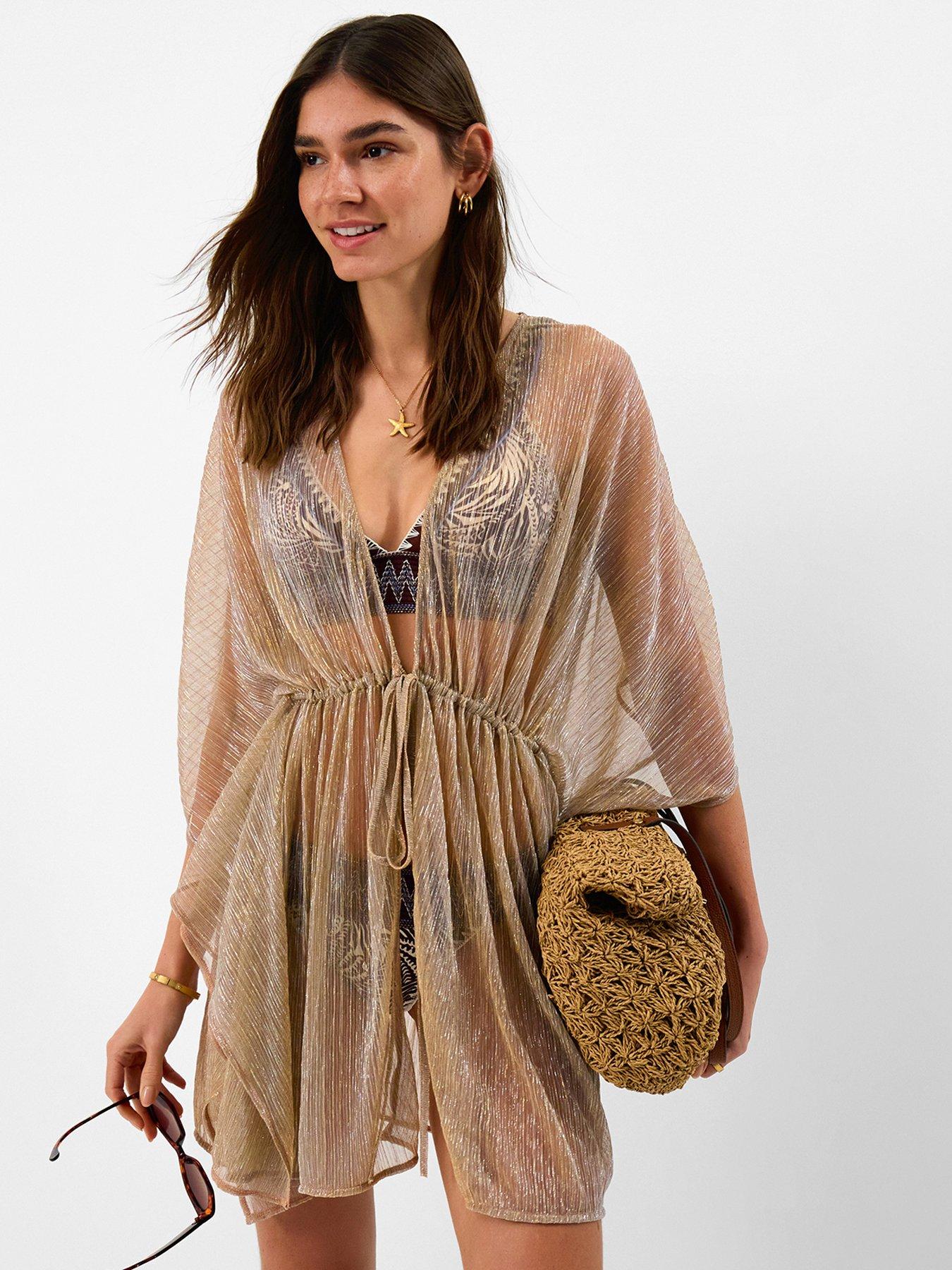 Image 1 of 5 of Accessorize Shimmer Mini Kaftan