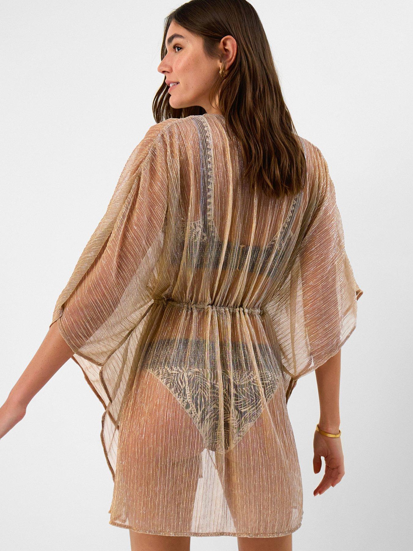 Image 2 of 5 of Accessorize Shimmer Mini Kaftan