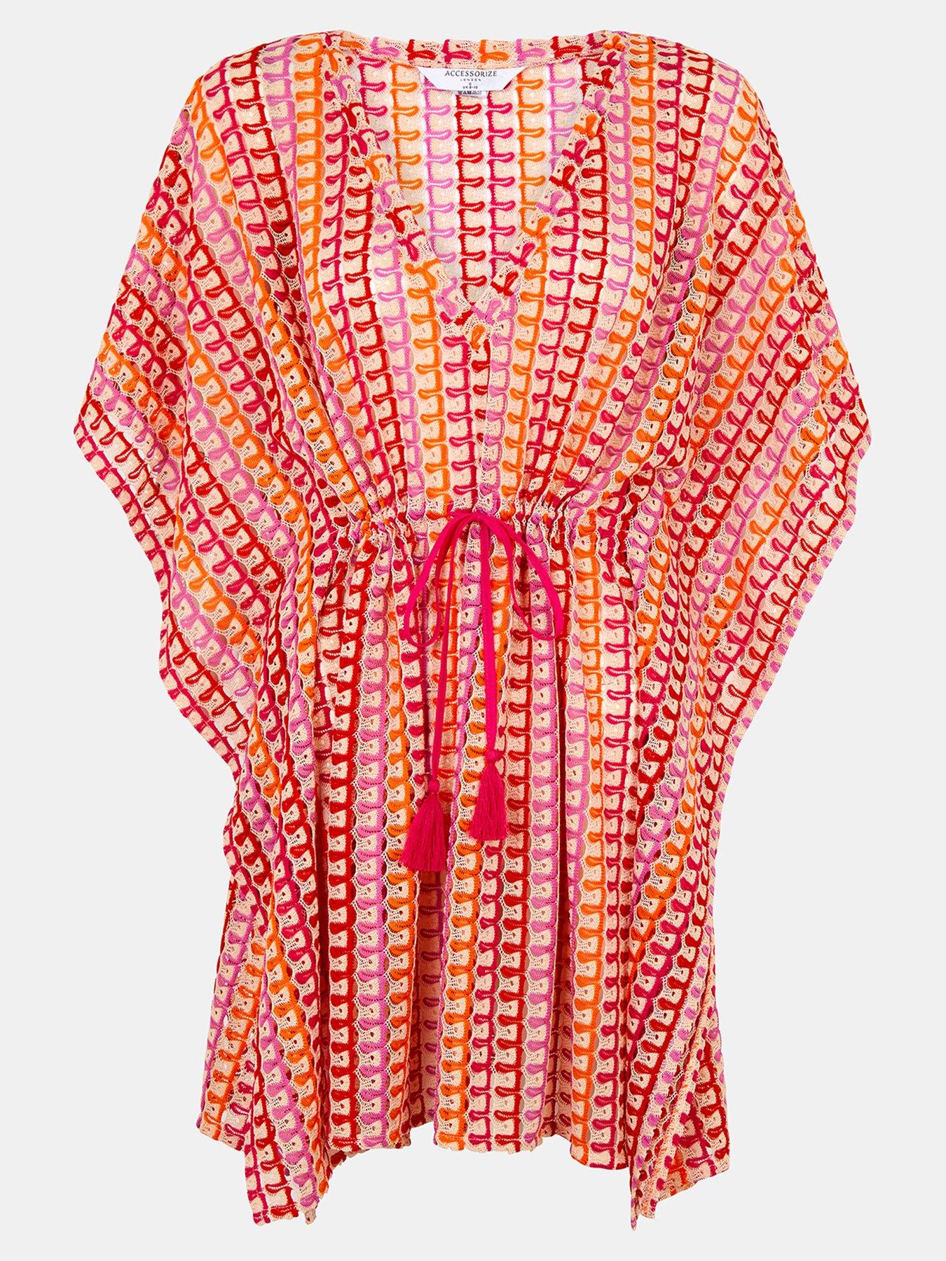  image of accessorize-crochet-mini-kaftan