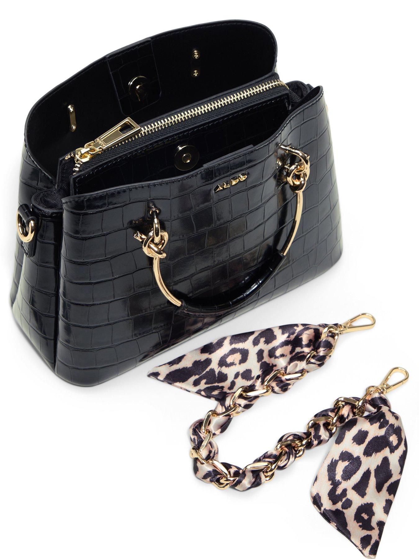 Image 3 of 4 of Aldo Calanthe Croc Tote Bag - Black