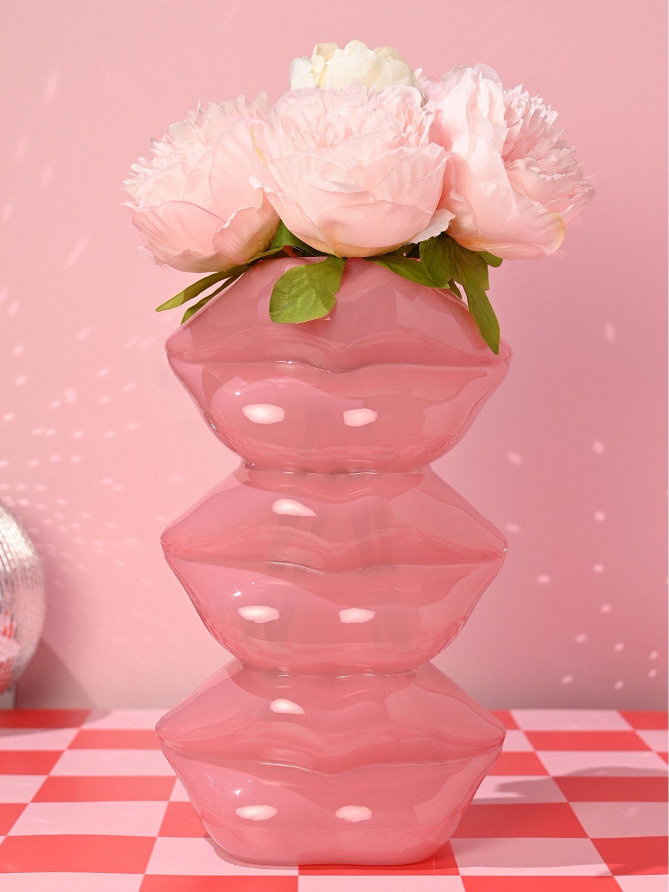 Hestia The Feel Good Club Glass Lip Stack Vase