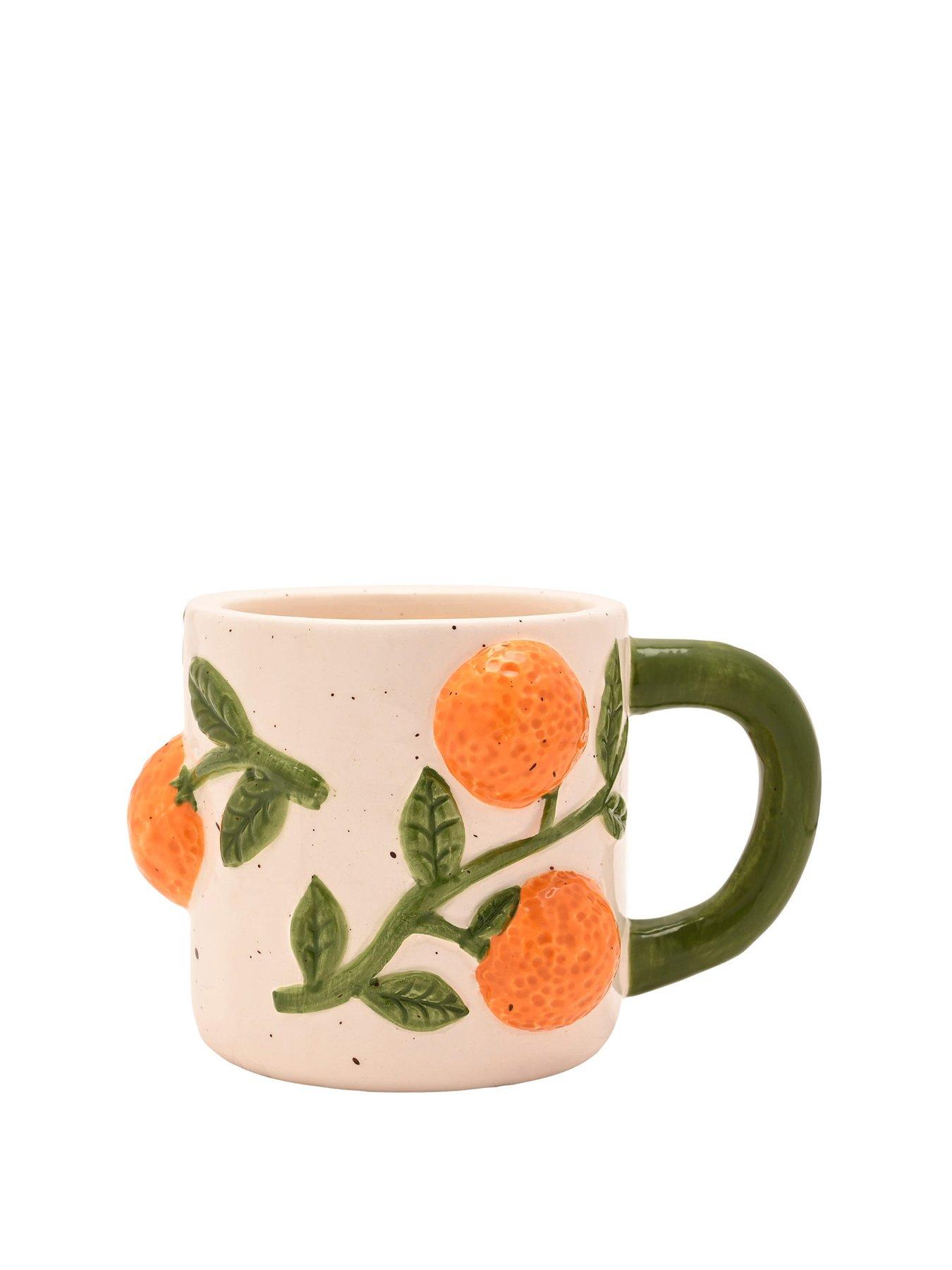 Hestia Hestia Mug with Oranges - Set of 2