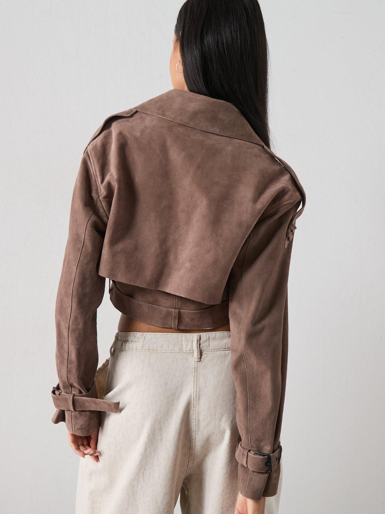 Image 2 of 6 of AllSaints Ophelia Suede Jacket