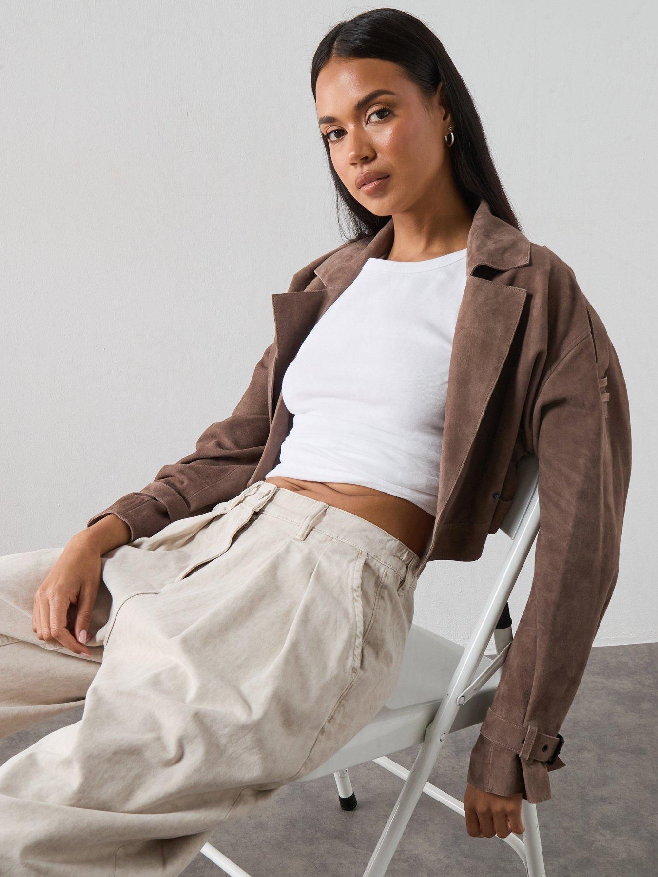 Image 5 of 6 of AllSaints Ophelia Suede Jacket