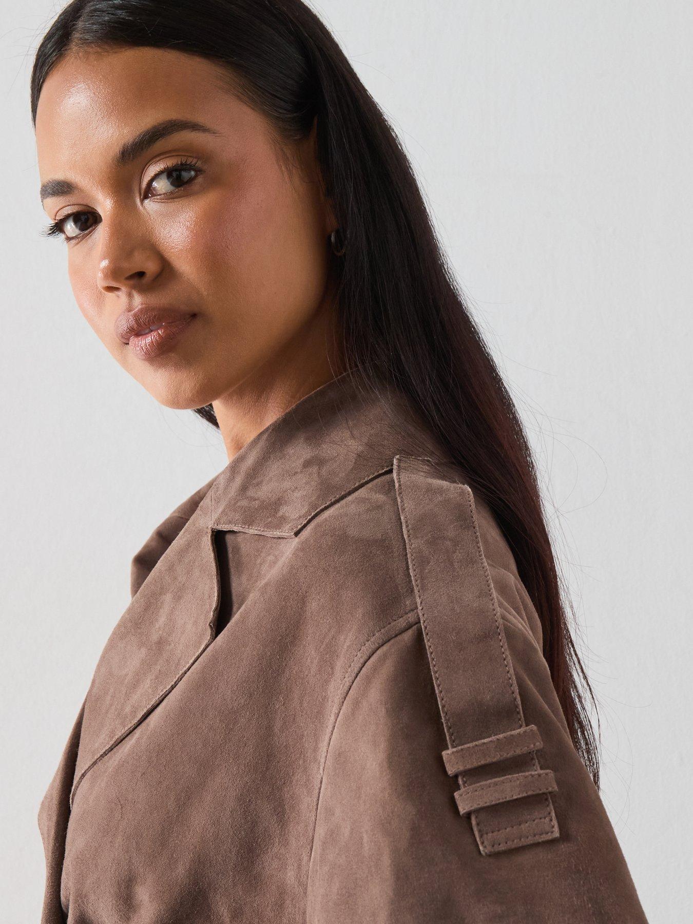 Image 6 of 6 of AllSaints Ophelia Suede Jacket