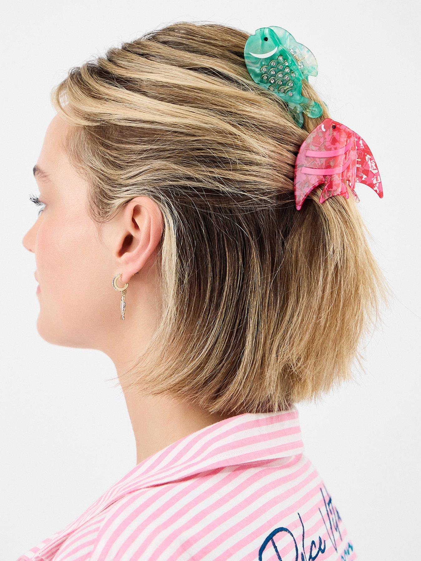stillFront image of accessorize-2-pack-tropical-fish-claw-clips