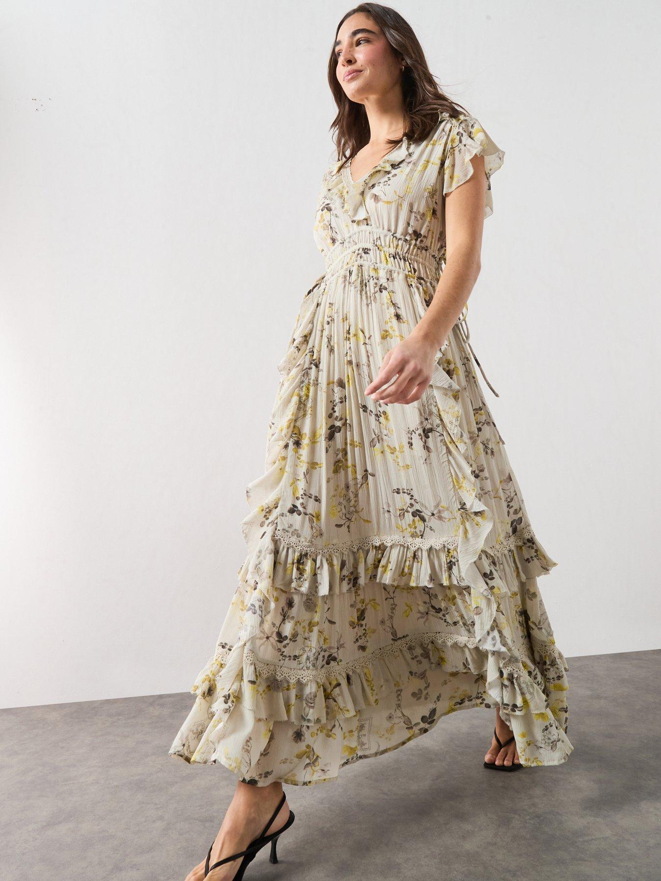 AllSaints Canto Maxi Dress - Green