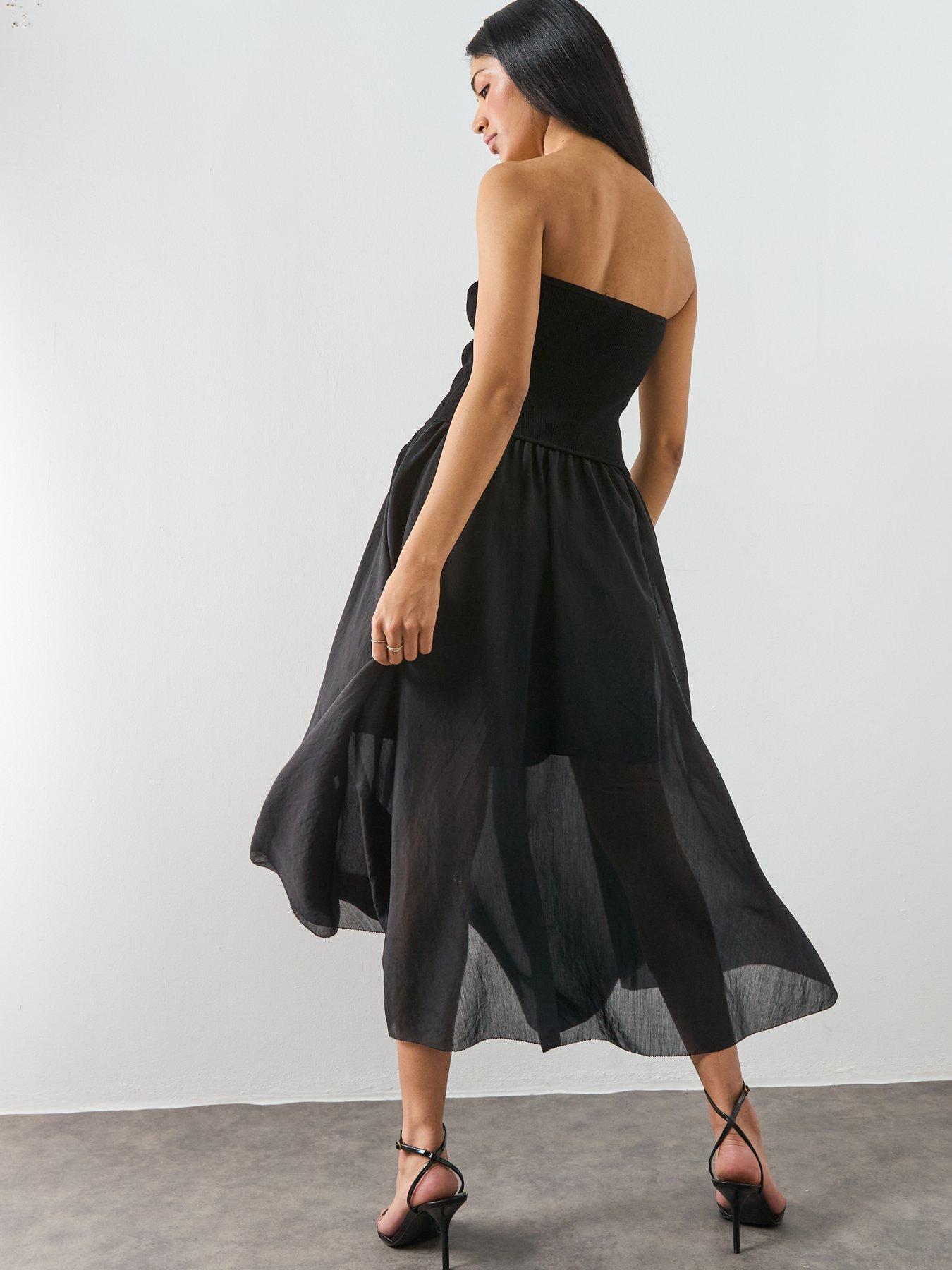 Image 2 of 5 of AllSaints Tegan Dress - Black