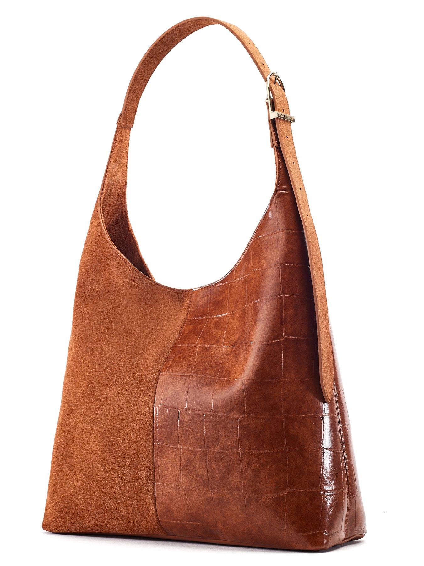  image of moda-in-pelle-large-two-tone-tote