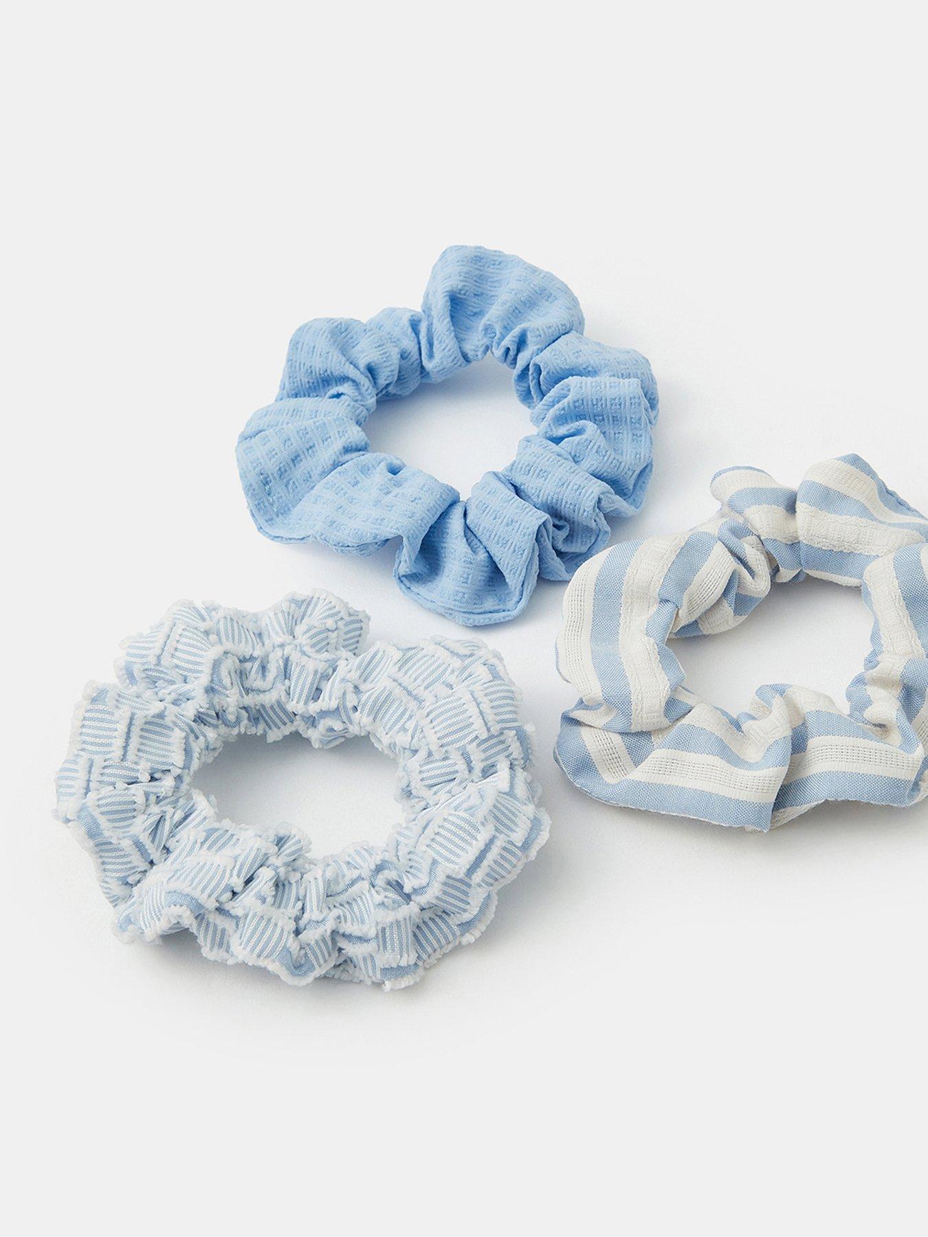  image of accessorize-3-pack-stripe-hair-scrunchies