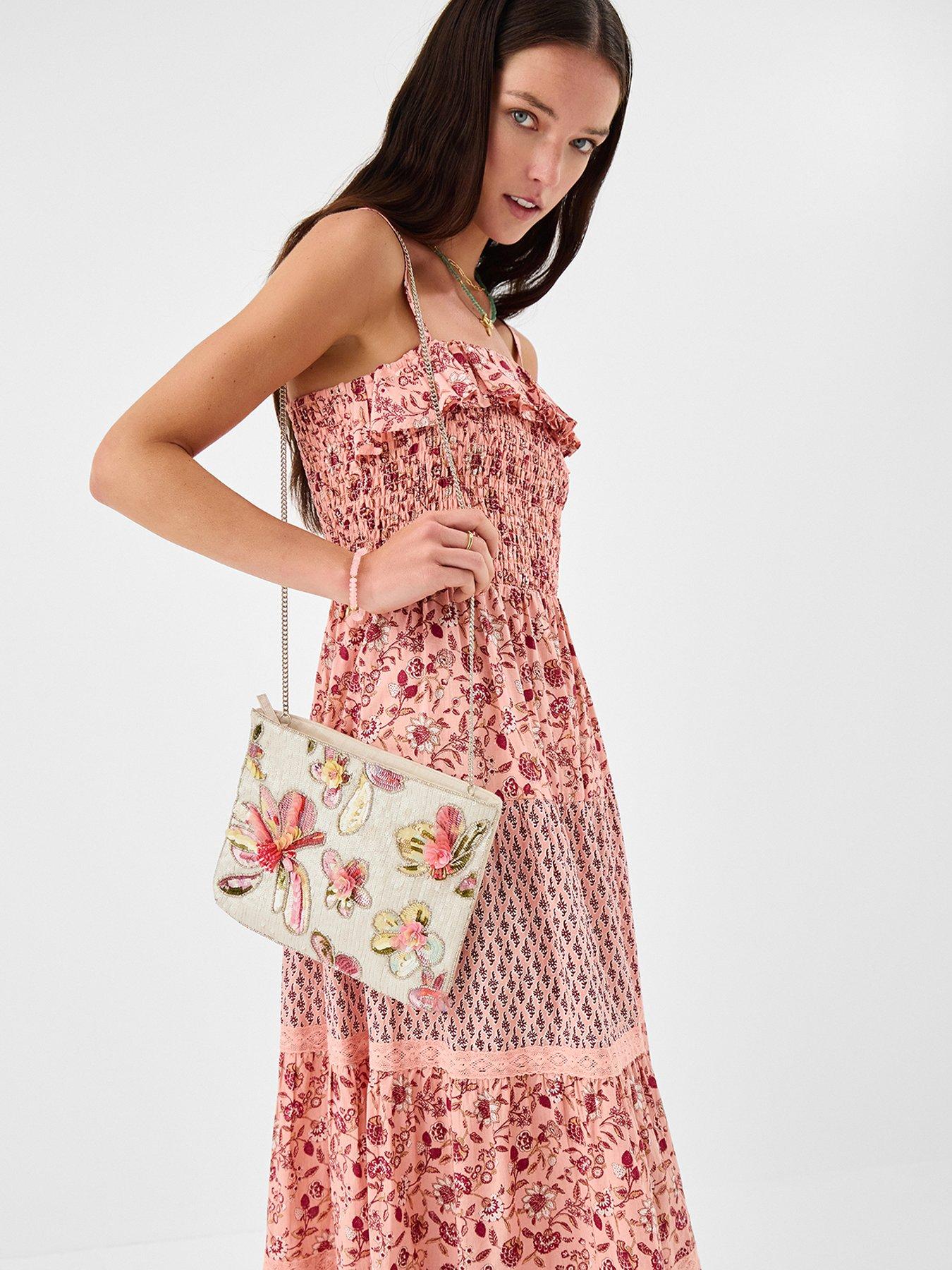 stillFront image of accessorize-floral-sequin-clutch-bag