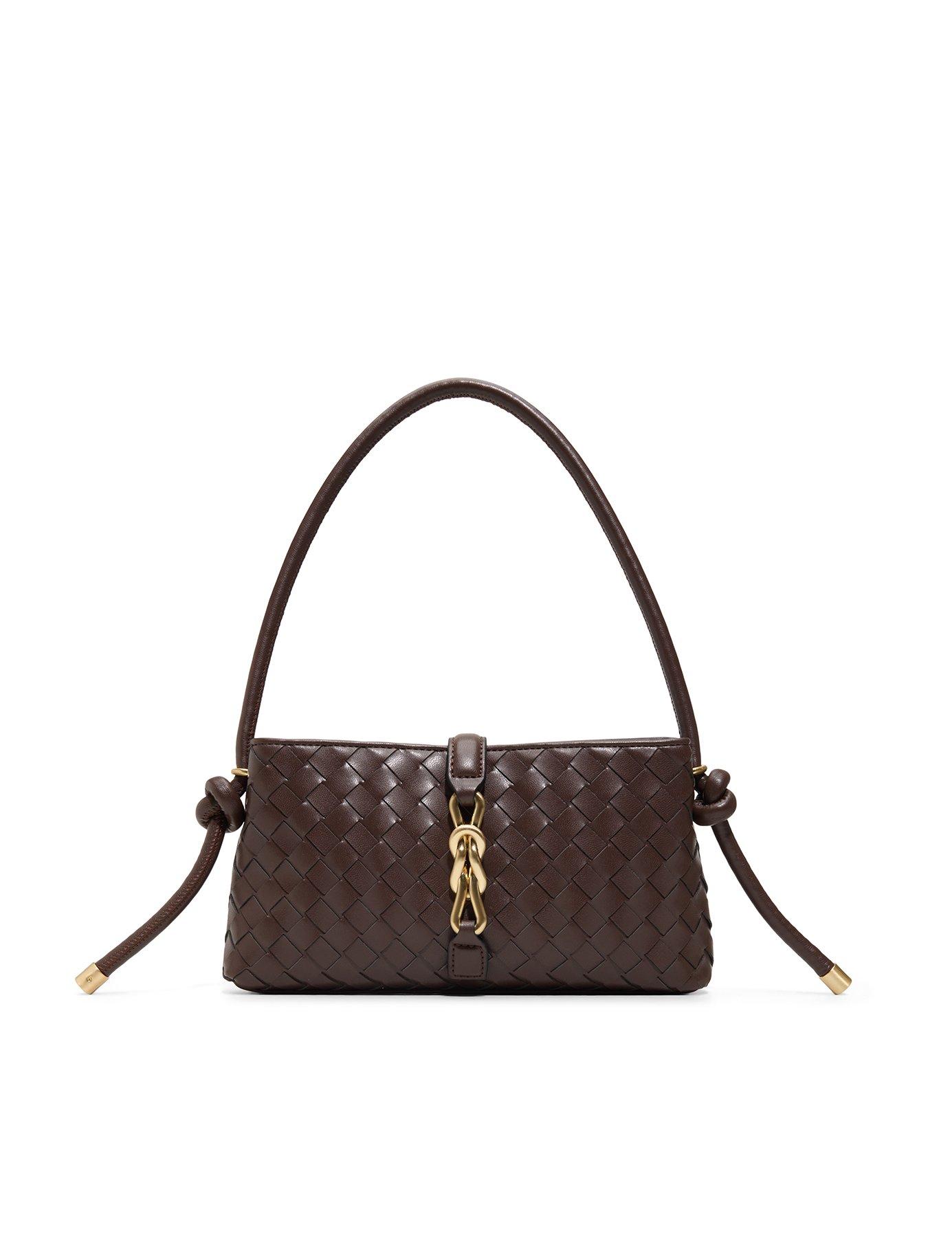 Aldo Huda Woven Shoulder Bag - Brown