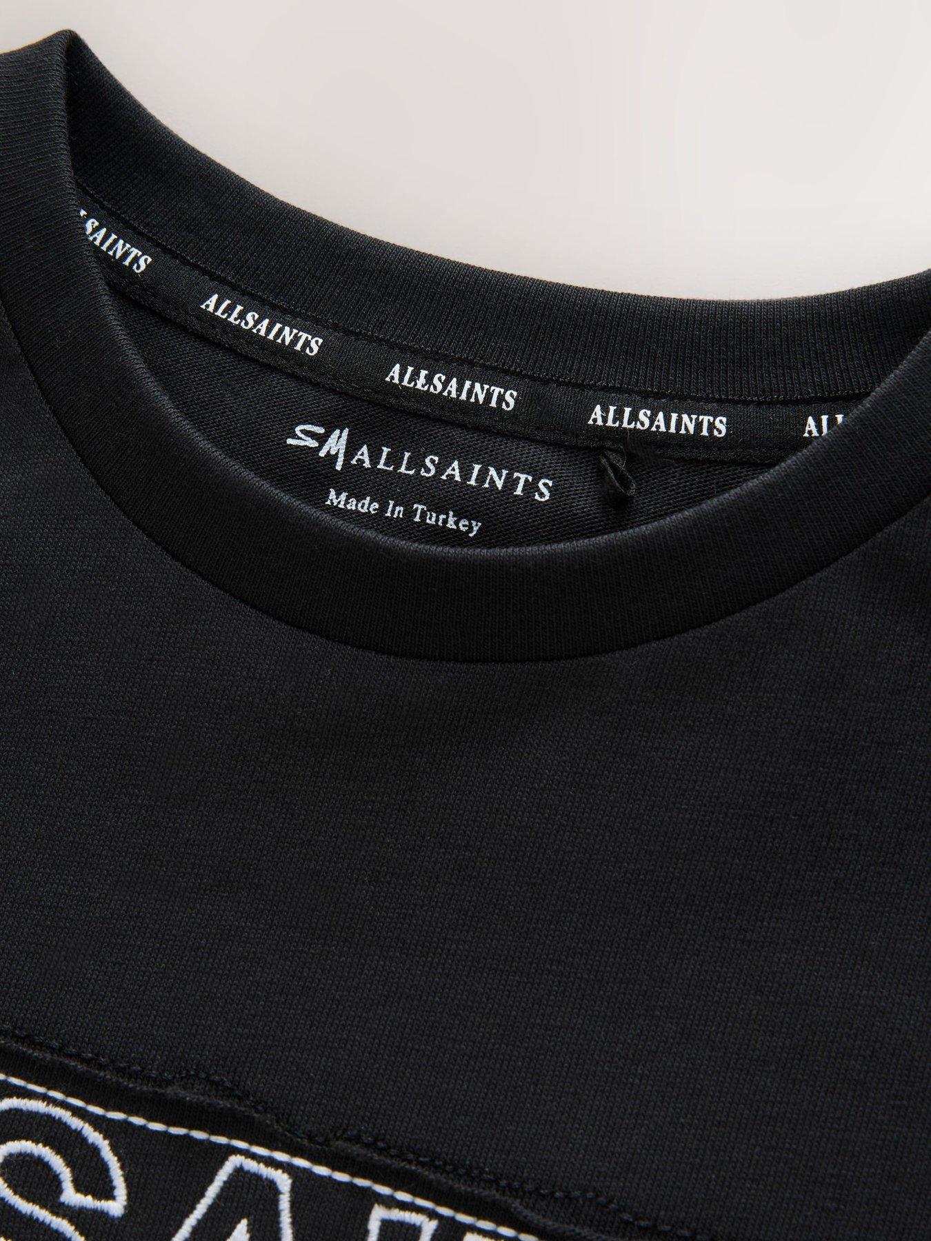 Image 6 of 7 of smALLSAINTS Boys Logo Print T-Shirt - Black