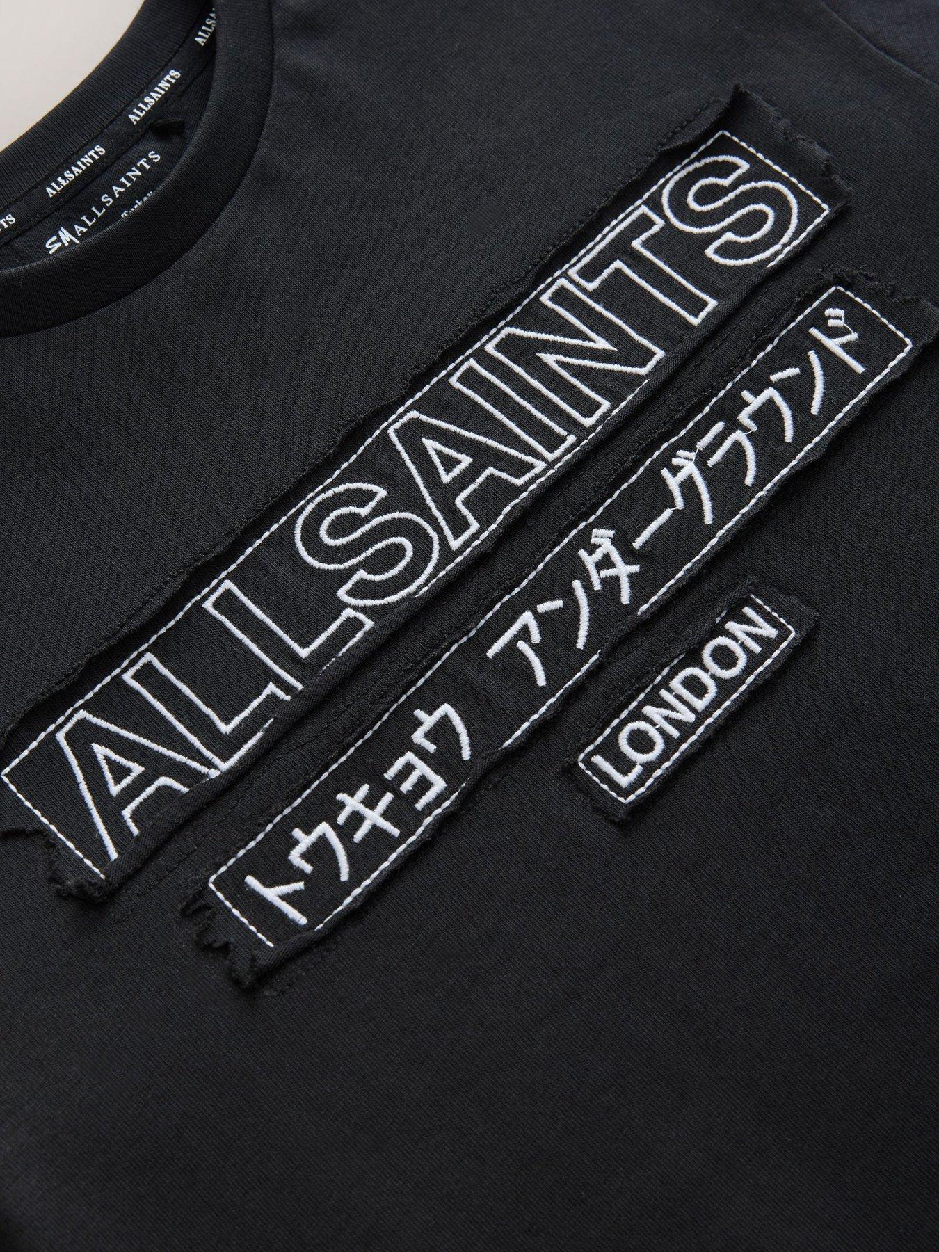 Image 7 of 7 of smALLSAINTS Boys Logo Print T-Shirt - Black