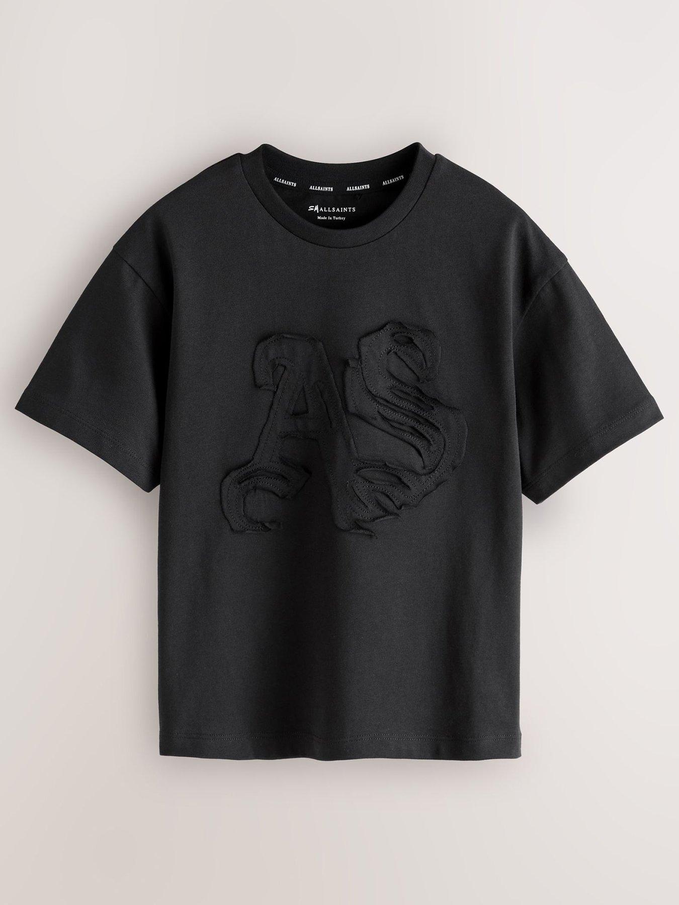 smALLSAINTS Boys Logo Stitch T-shirt - Black