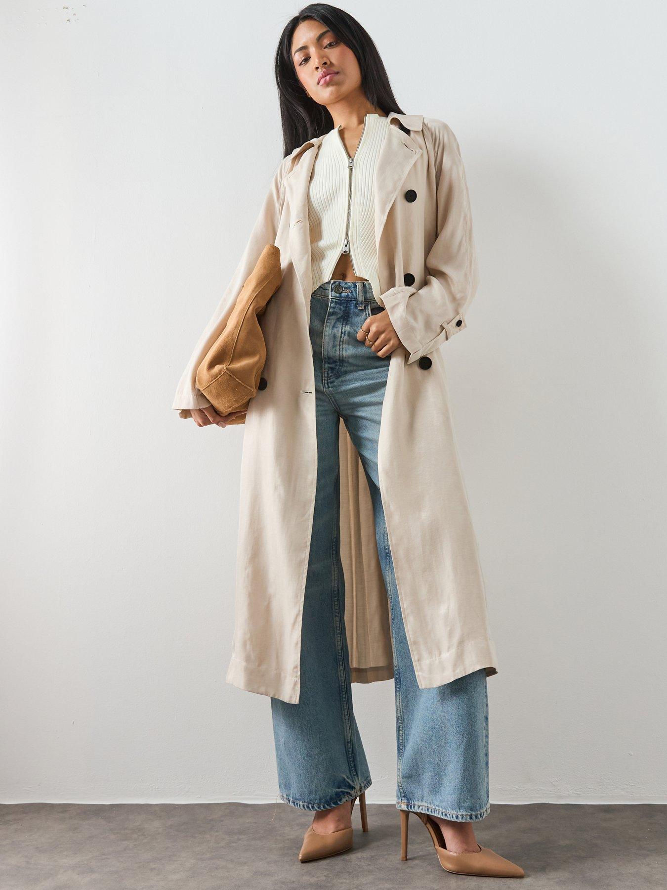 AllSaints Lizie Trench Coat - Off White