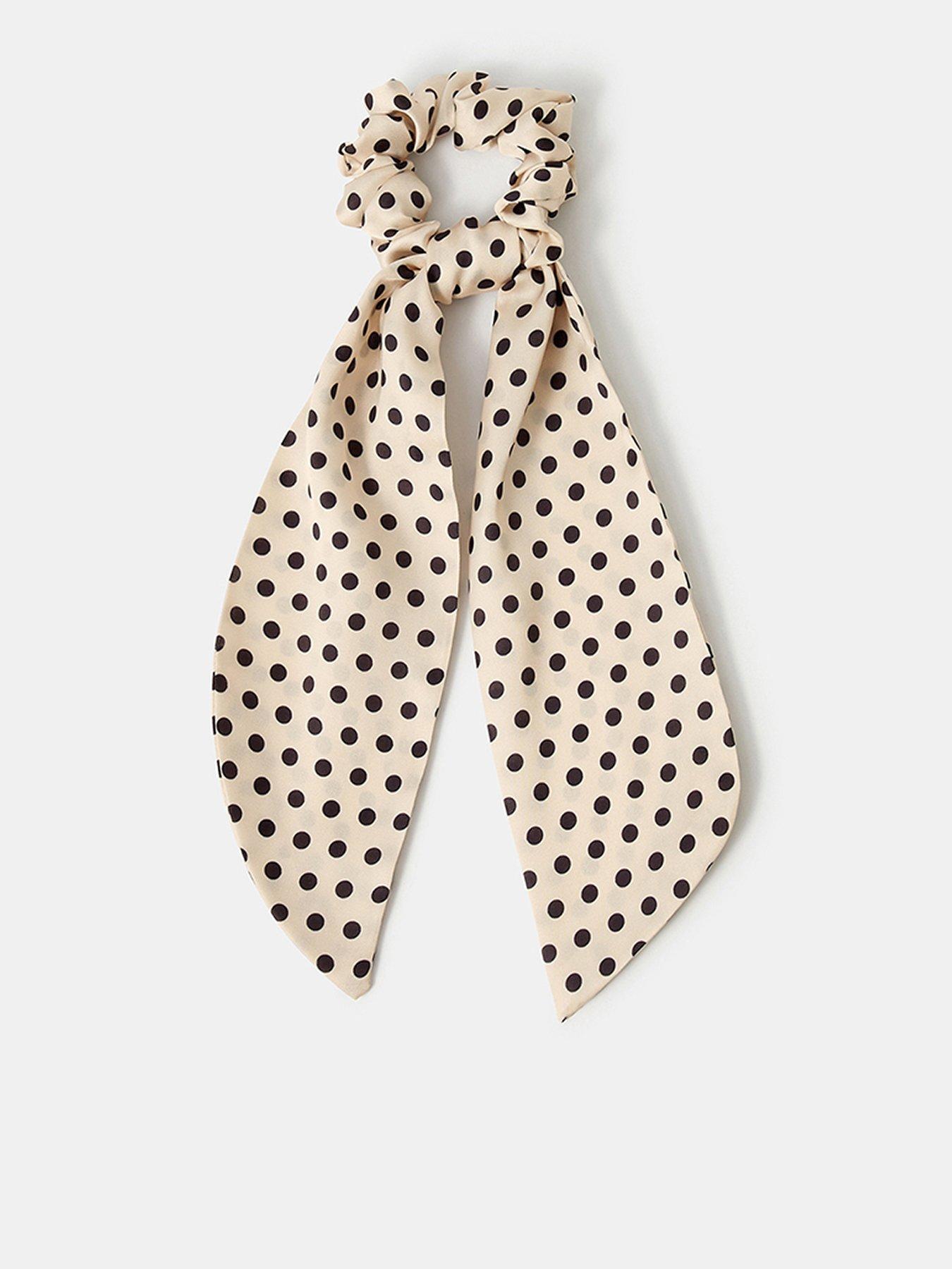 Image 1 of 3 of Accessorize Polka Dot Scrunchie Scarf