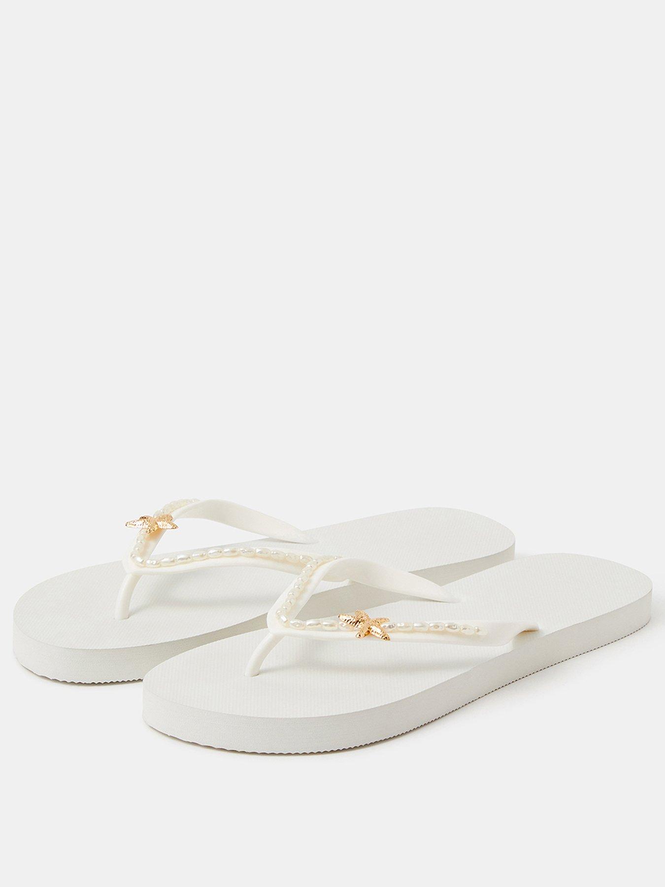 Image 2 of 4 of Accessorize Starfish Beaded Flip Flops