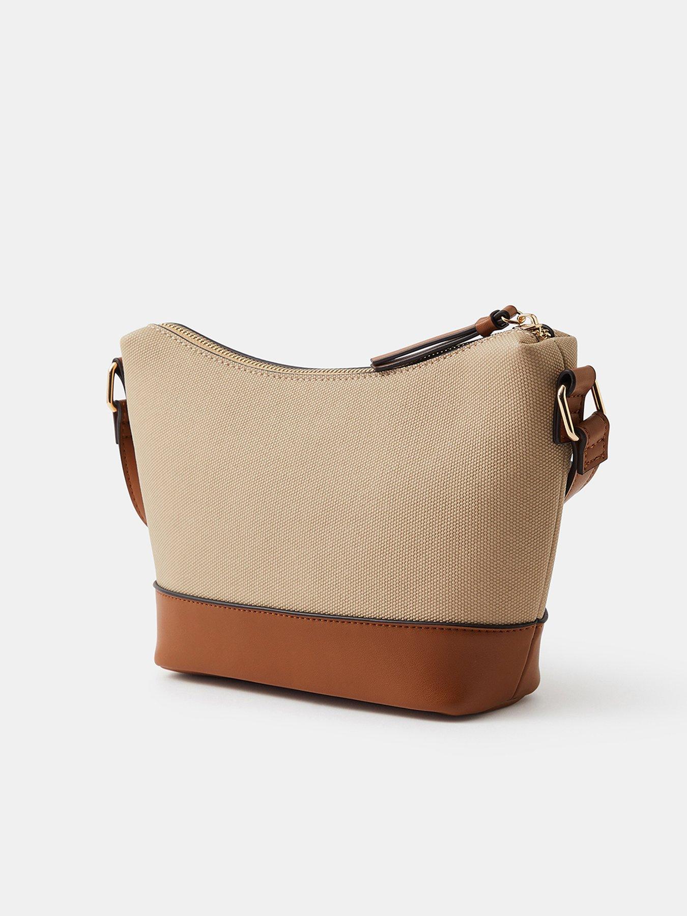 Image 3 of 5 of Accessorize Two Tone Canvas Crossbody Bag