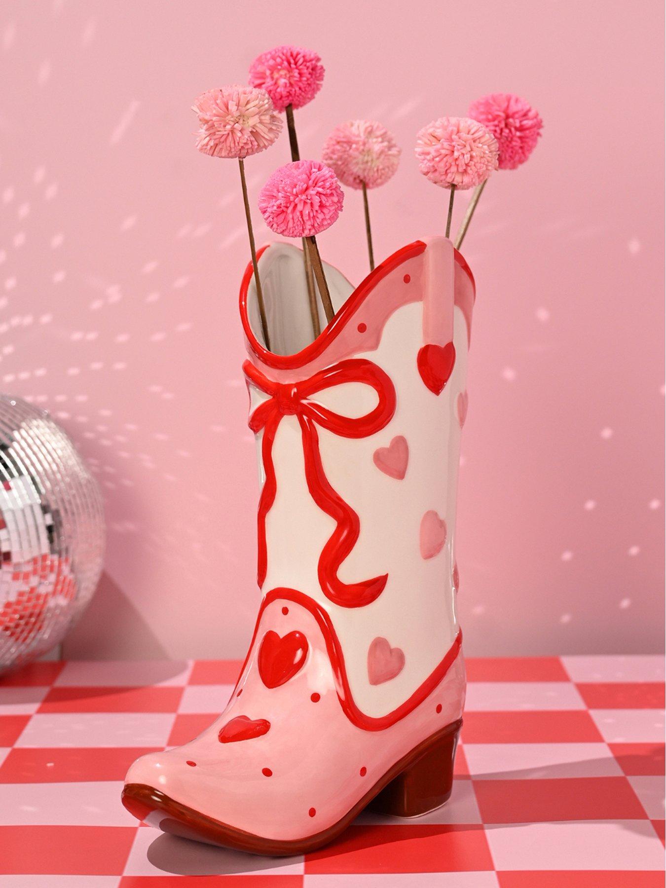 Hestia The Feel Good Club Cowgirl Boot Vase