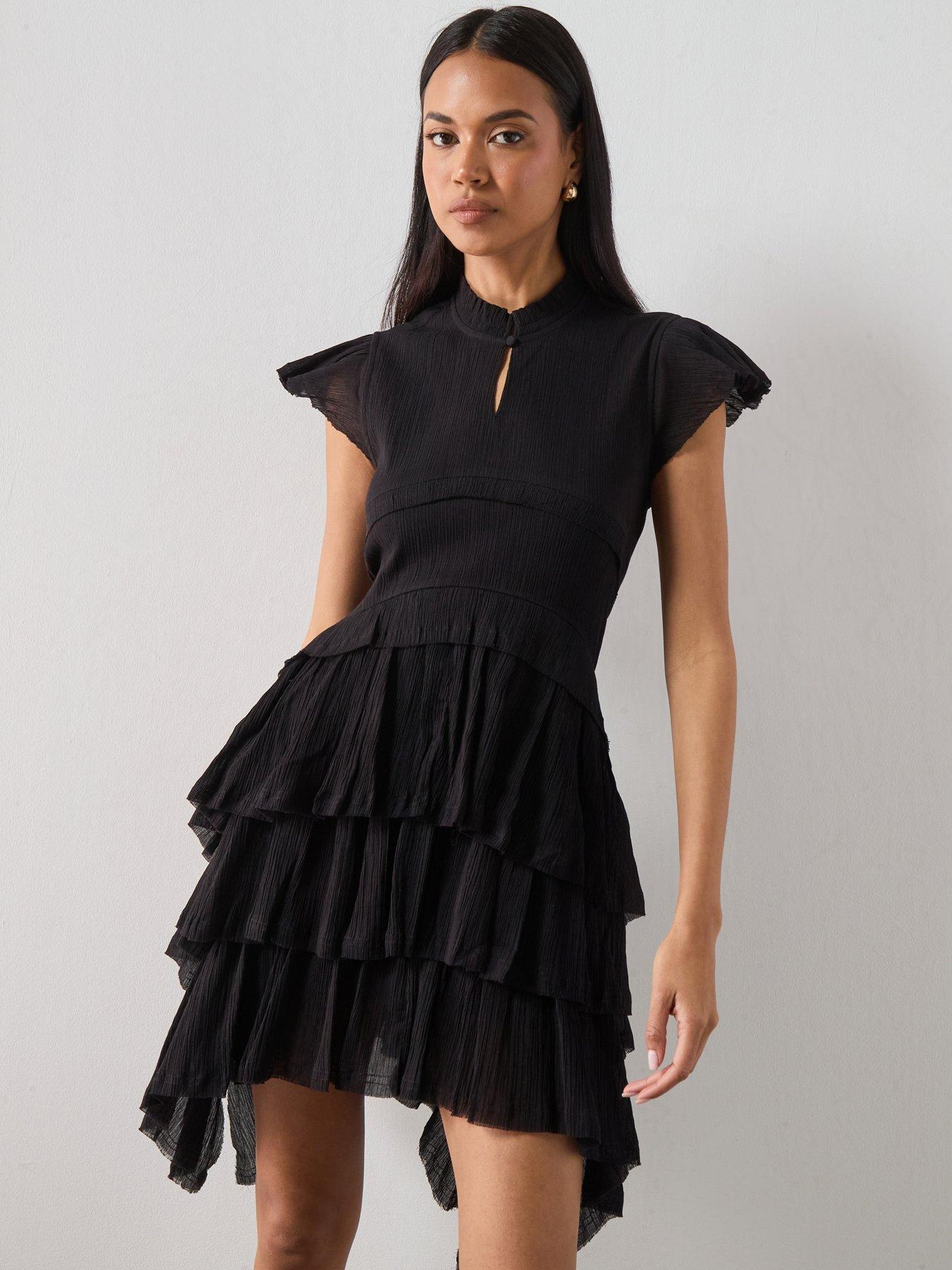 open lace back dress Amazon.com: BeryLove Women Sequin Formal Party Dresses Flutter Short Sleeve  Wedding Guest Cocktail Long Evening Dress S007 Black XS : Clothing, Shoes &  Jewelry