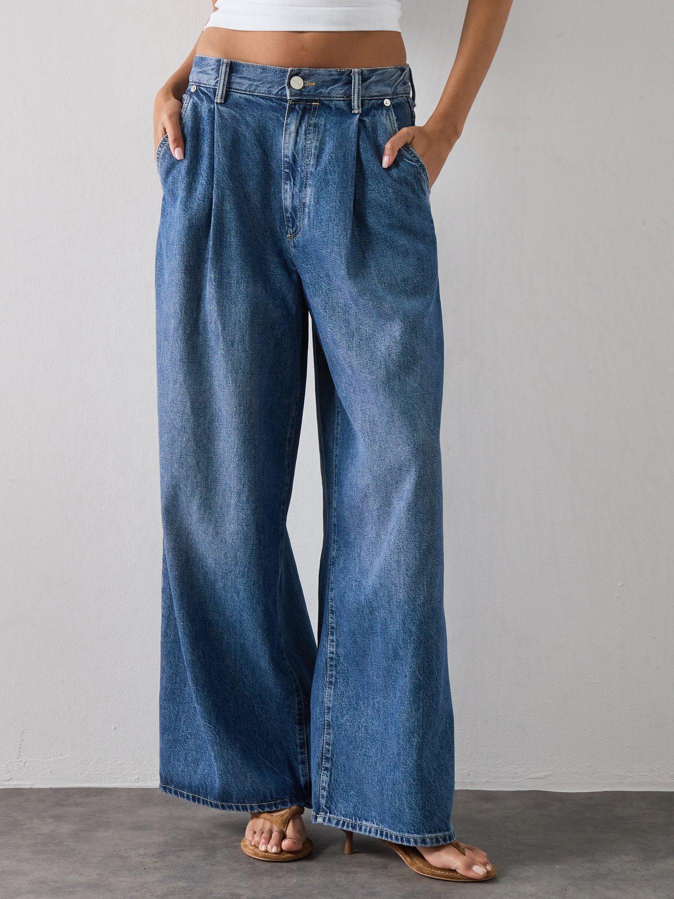 AllSaints Haze Pleat Jean - Blue