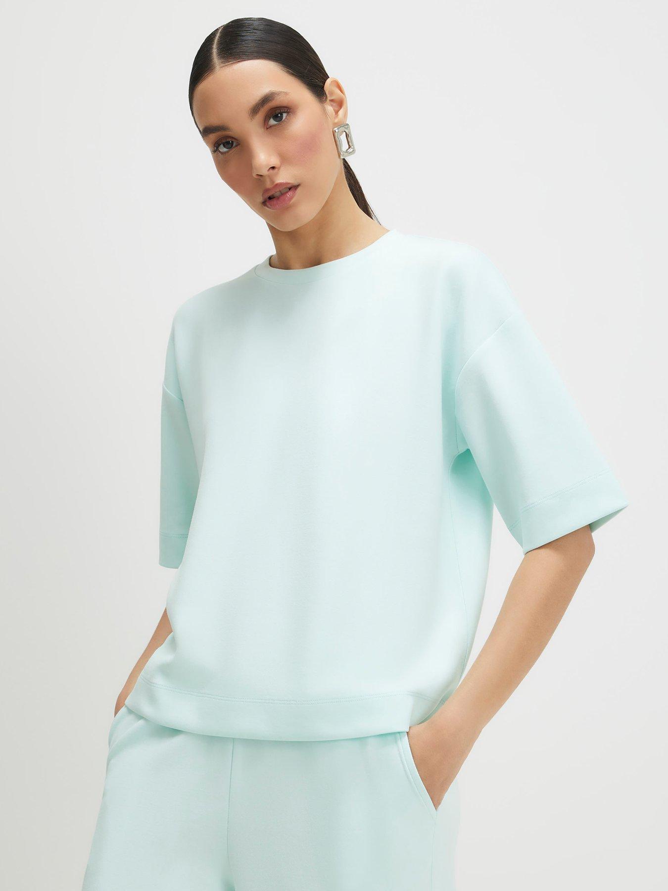 River Island Short Sleeve Premium Neo Boxy Clean T-Shirt - Green