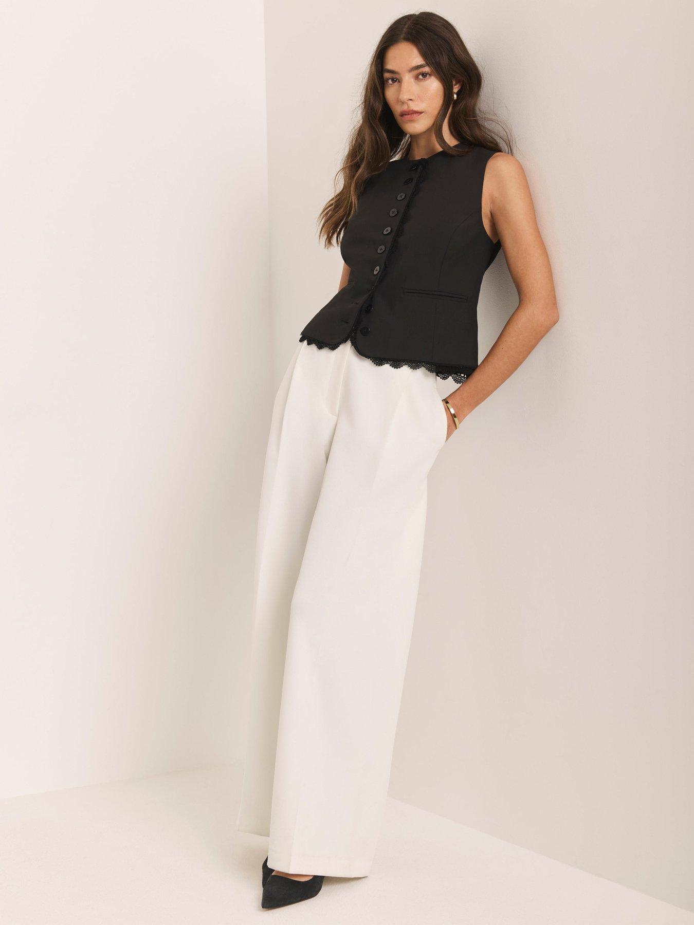 Mint Velvet Straight Leg Trouser - Ivory