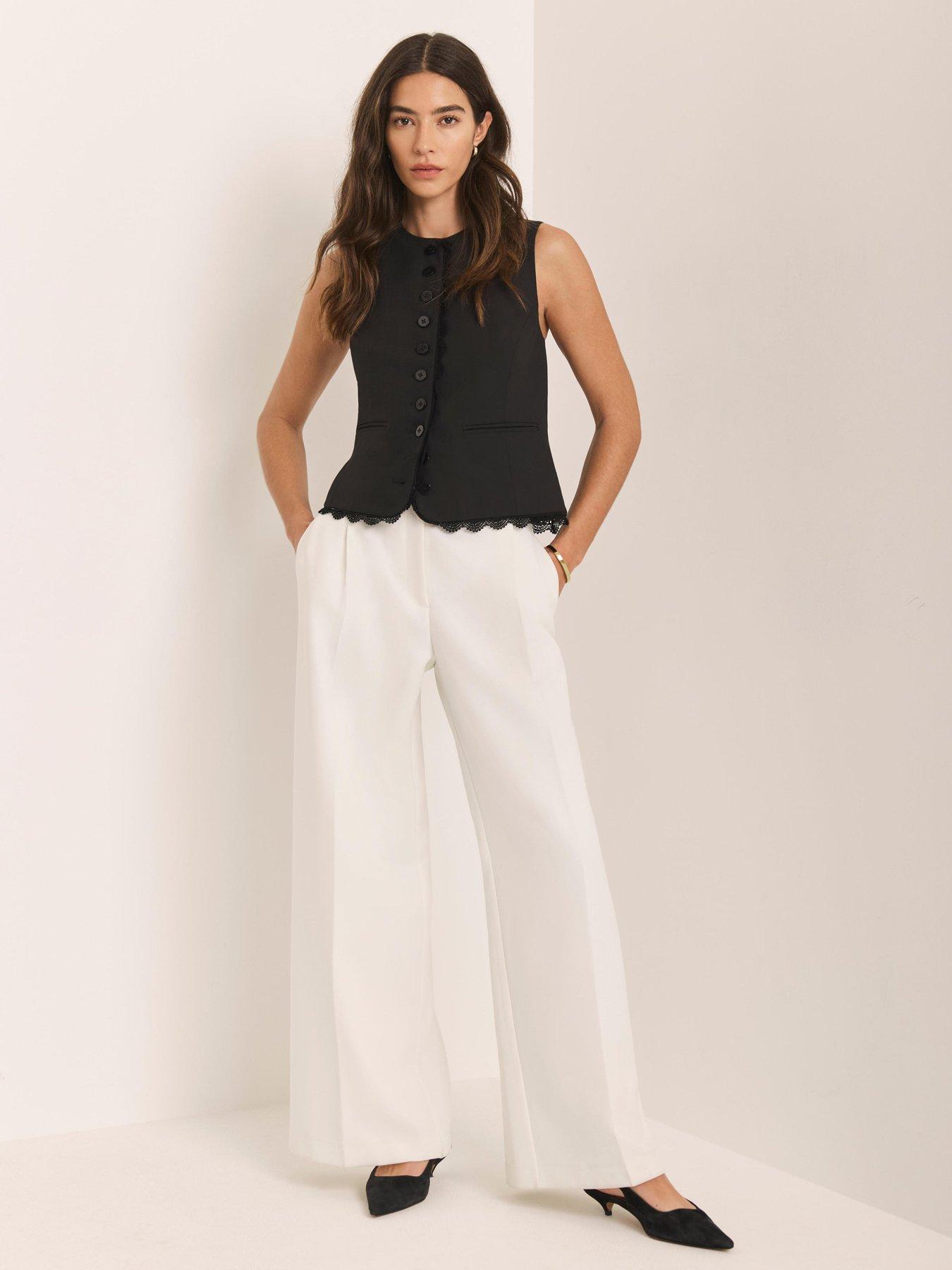 Image 3 of 6 of Mint Velvet Straight Leg Trouser - Ivory