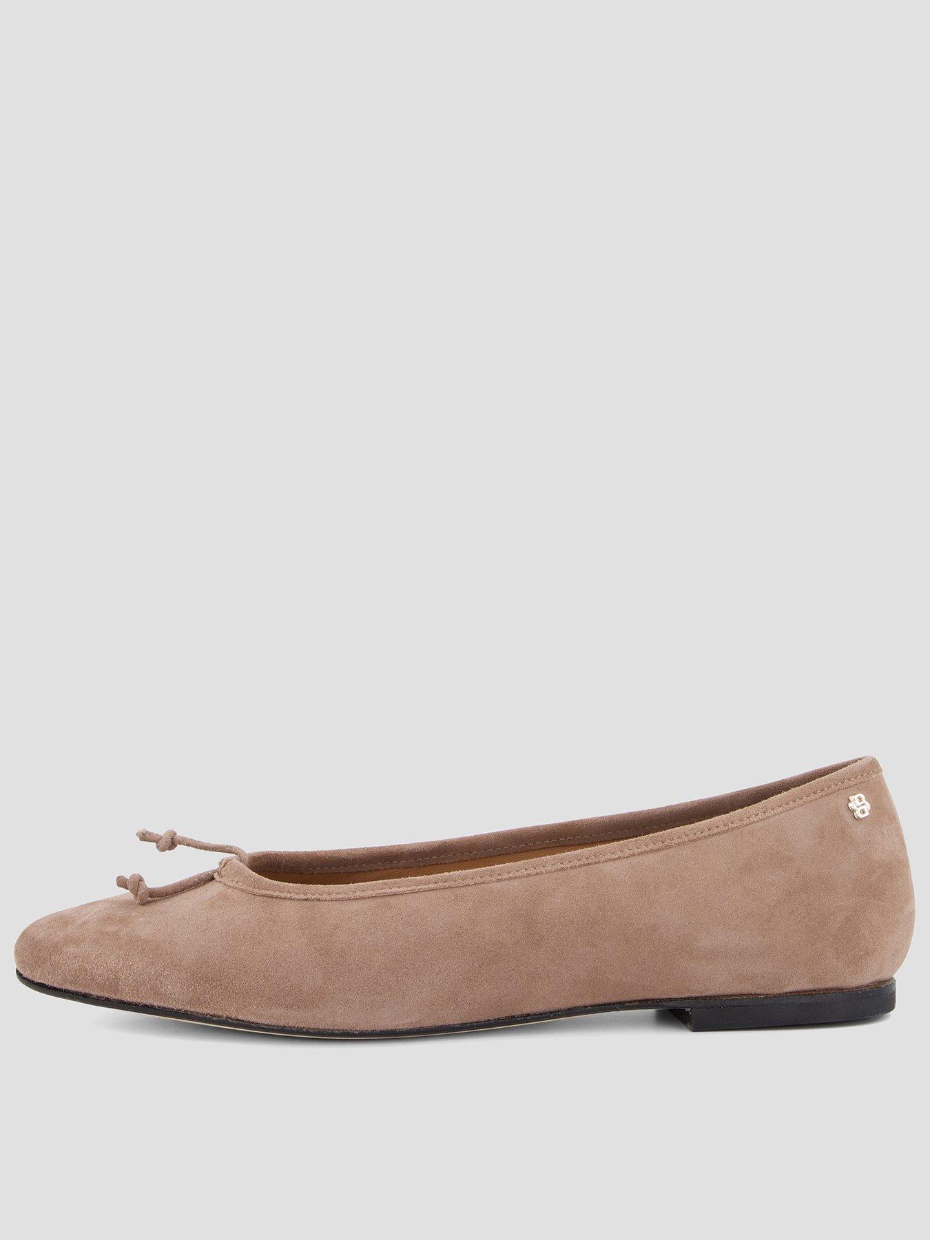 BOSS Suede Ballet Shoes - Beige