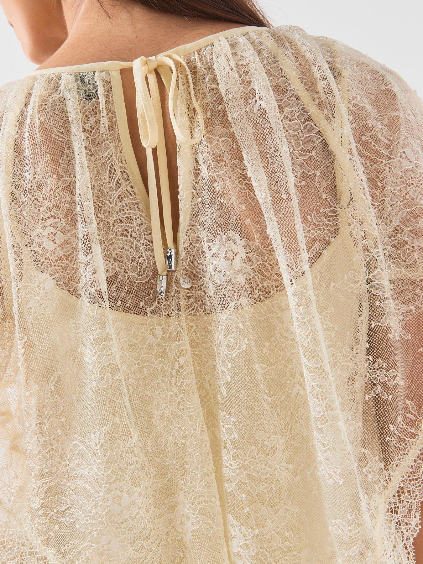 Image 4 of 6 of BOSS C_Bennedy Frill Top &nbsp;- Yellow